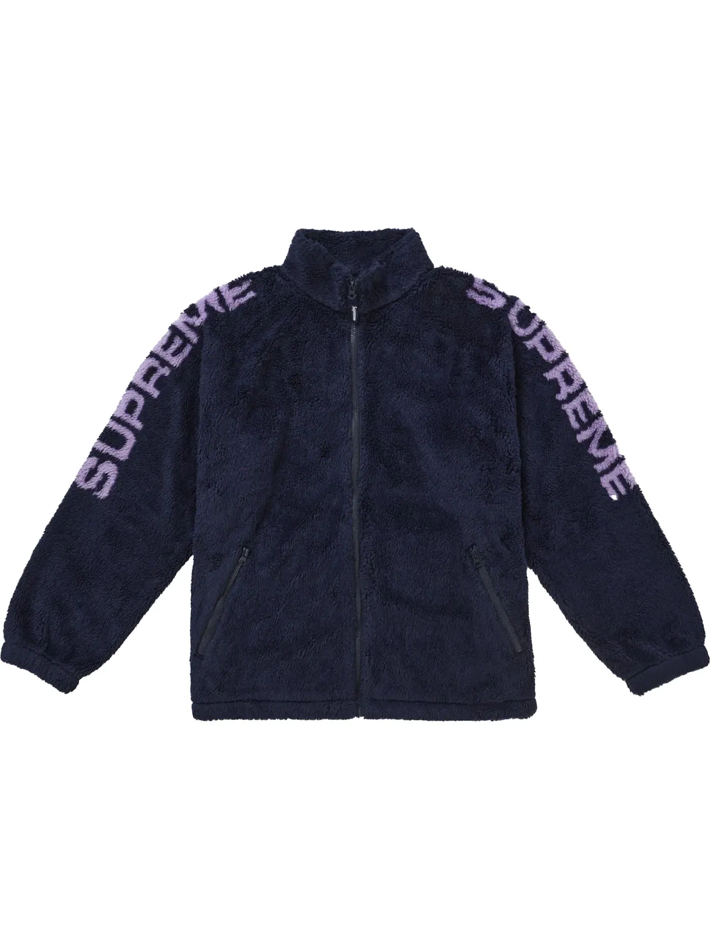 Мужская куртка из флиса Supreme Shoulder Logo Navy — изображение 1 из 1
