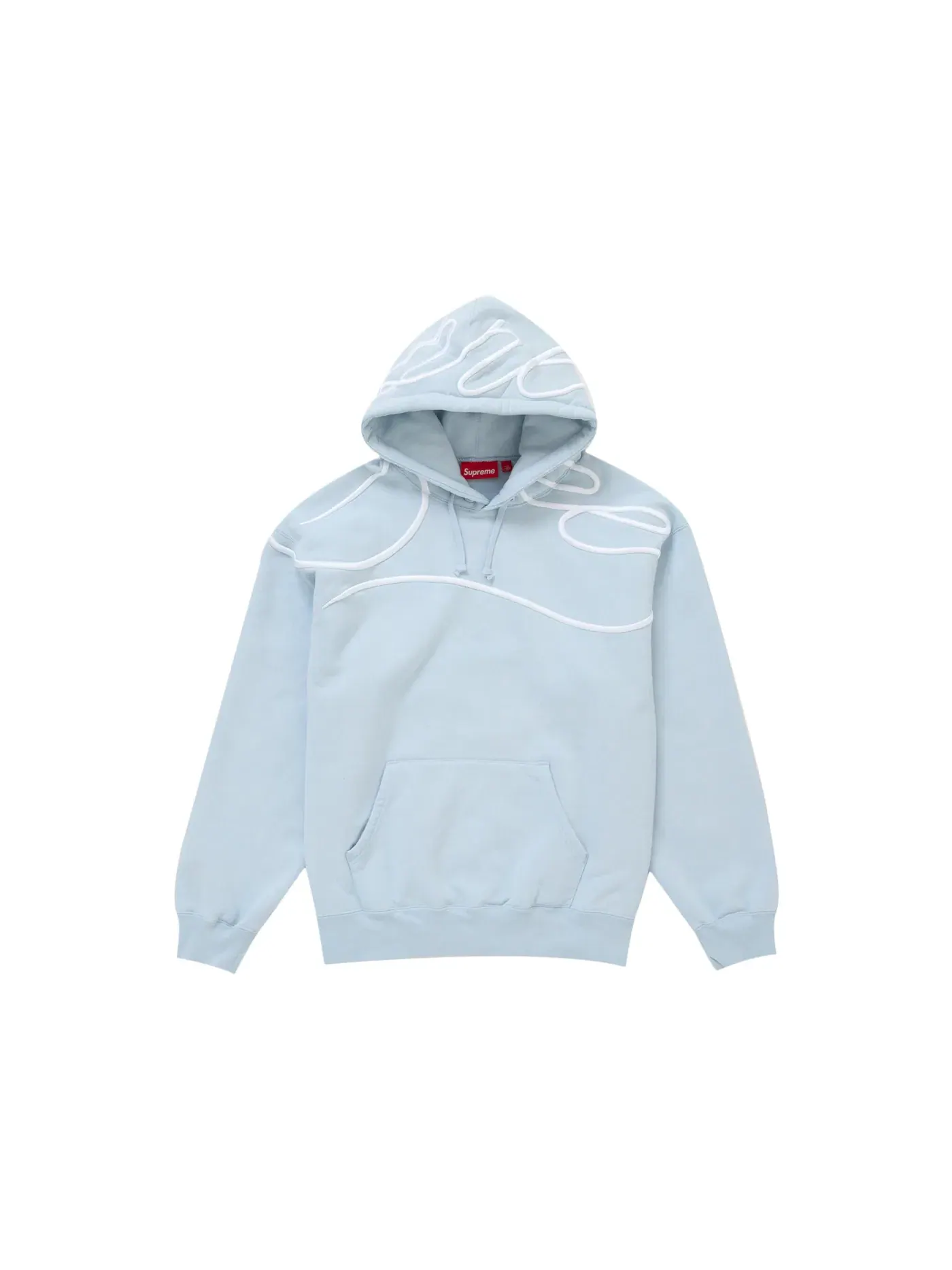Мужской худи с принтом Supreme — изображение 1 из 3, синий