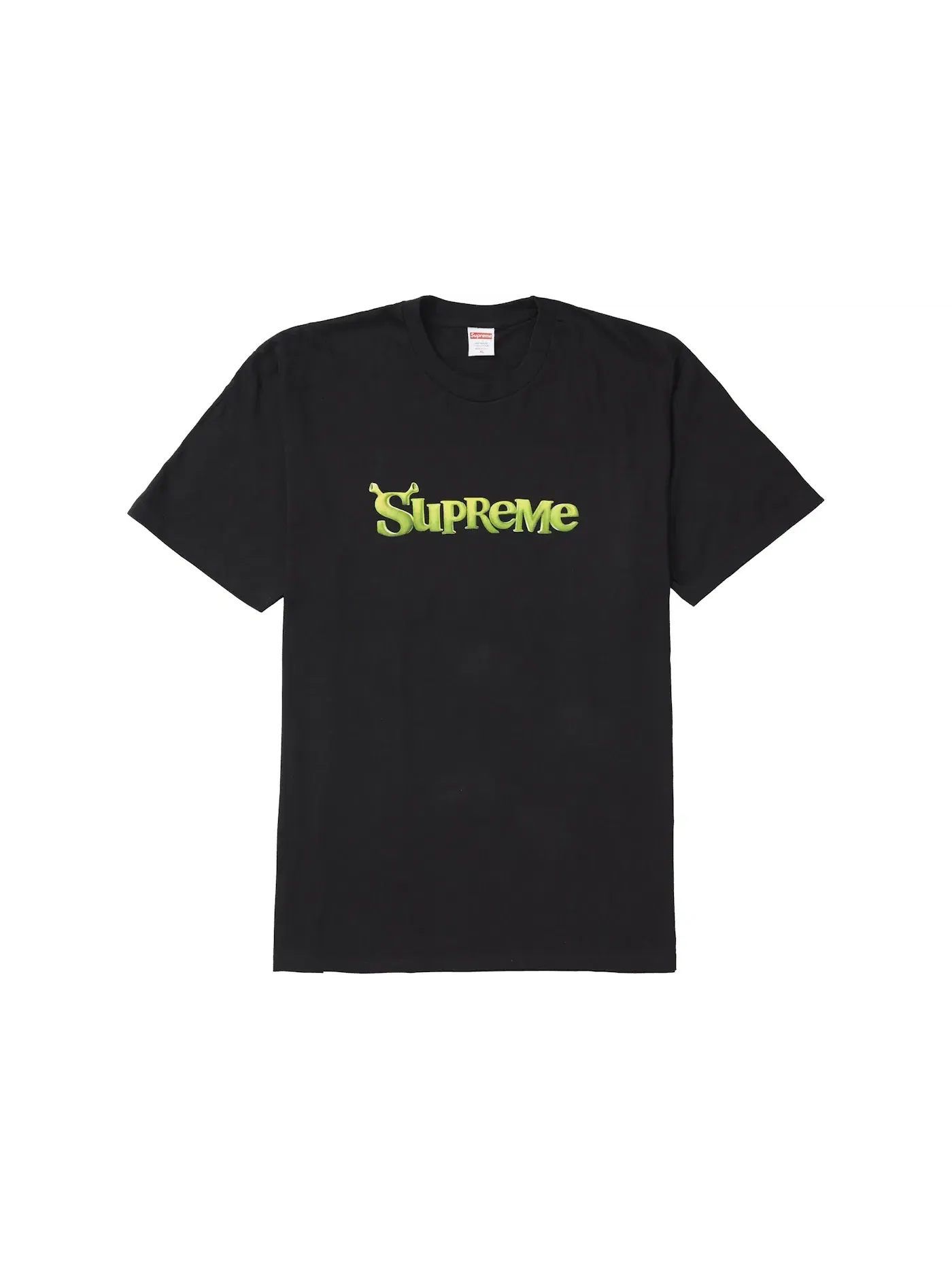 Мужская футболка с принтом Supreme Shrek Tee — изображение 1 из 1, черный