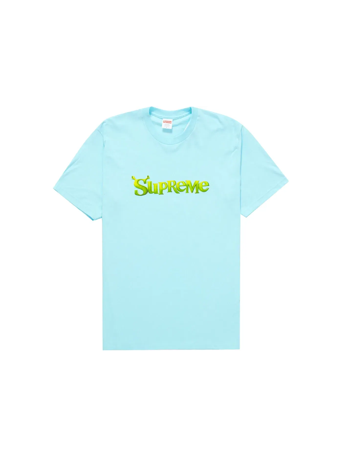 Мужская футболка с принтом Supreme Tee — изображение 1 из 1, бирюзовый