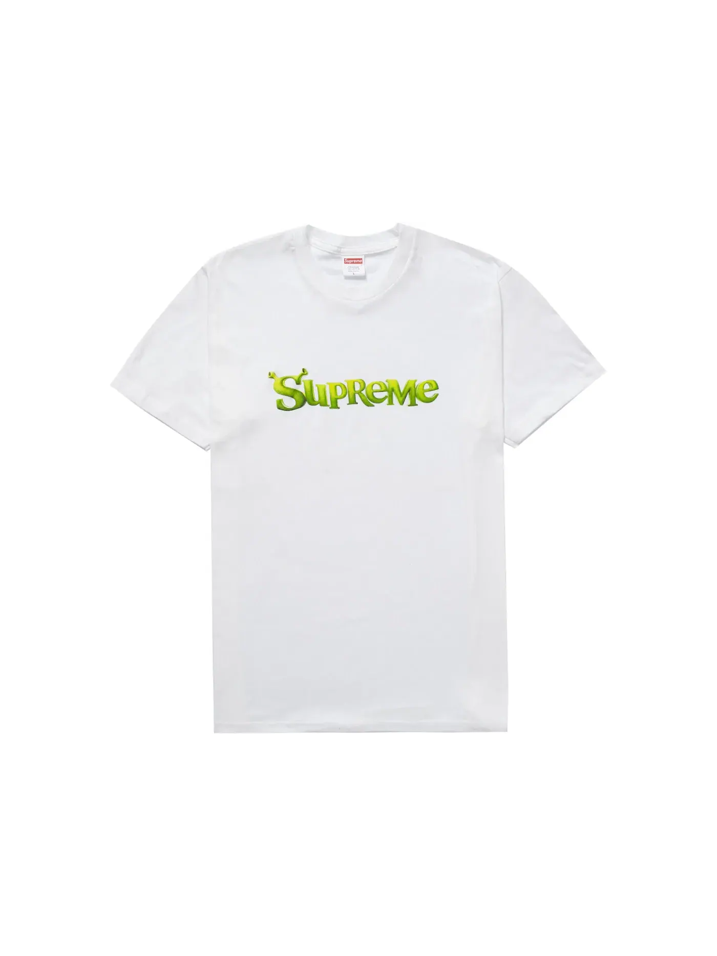 Мужская футболка с принтом Supreme Shrek Tee — изображение 1 из 1, белый