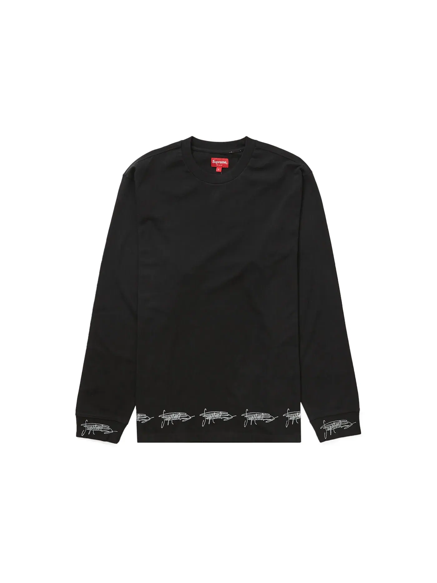 Мужская футболка с длинным рукавом Supreme Top — изображение 1 из 1, черный