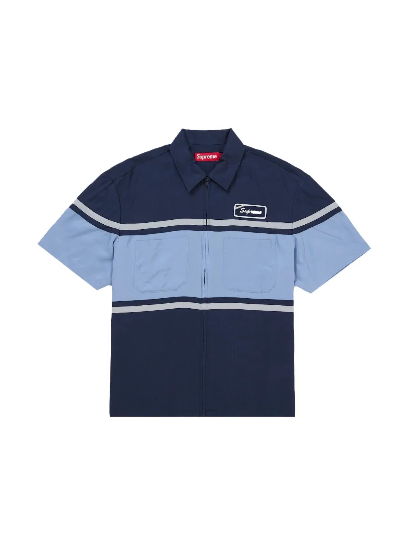 Мужская рубашка с коротким рукавом Supreme Shirt — изображение 1 из 1, темно-синий