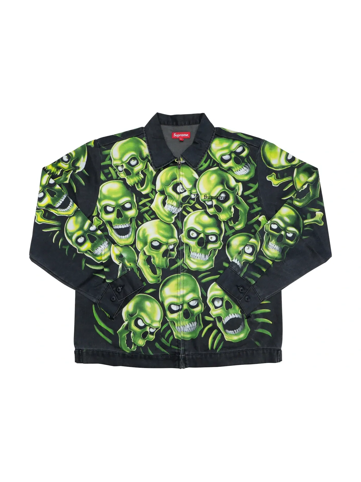 Мужская рабочая куртка с принтом Skull Pile Supreme — изображение 1 из 2, мульти