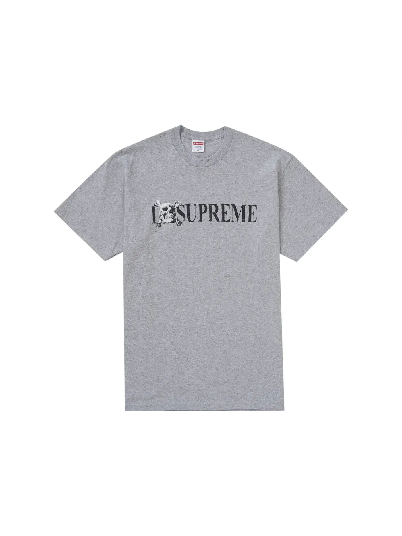 Мужская футболка Supreme Skull Tee — изображение 1 из 1, серый