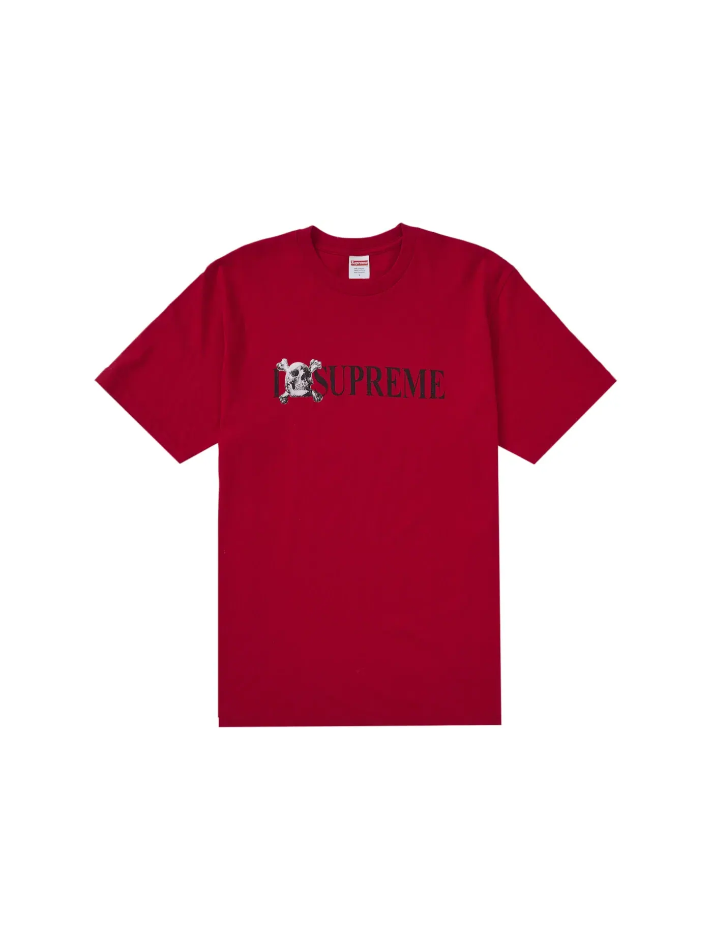 Мужская футболка с принтом Supreme Tee — изображение 1 из 1, красный