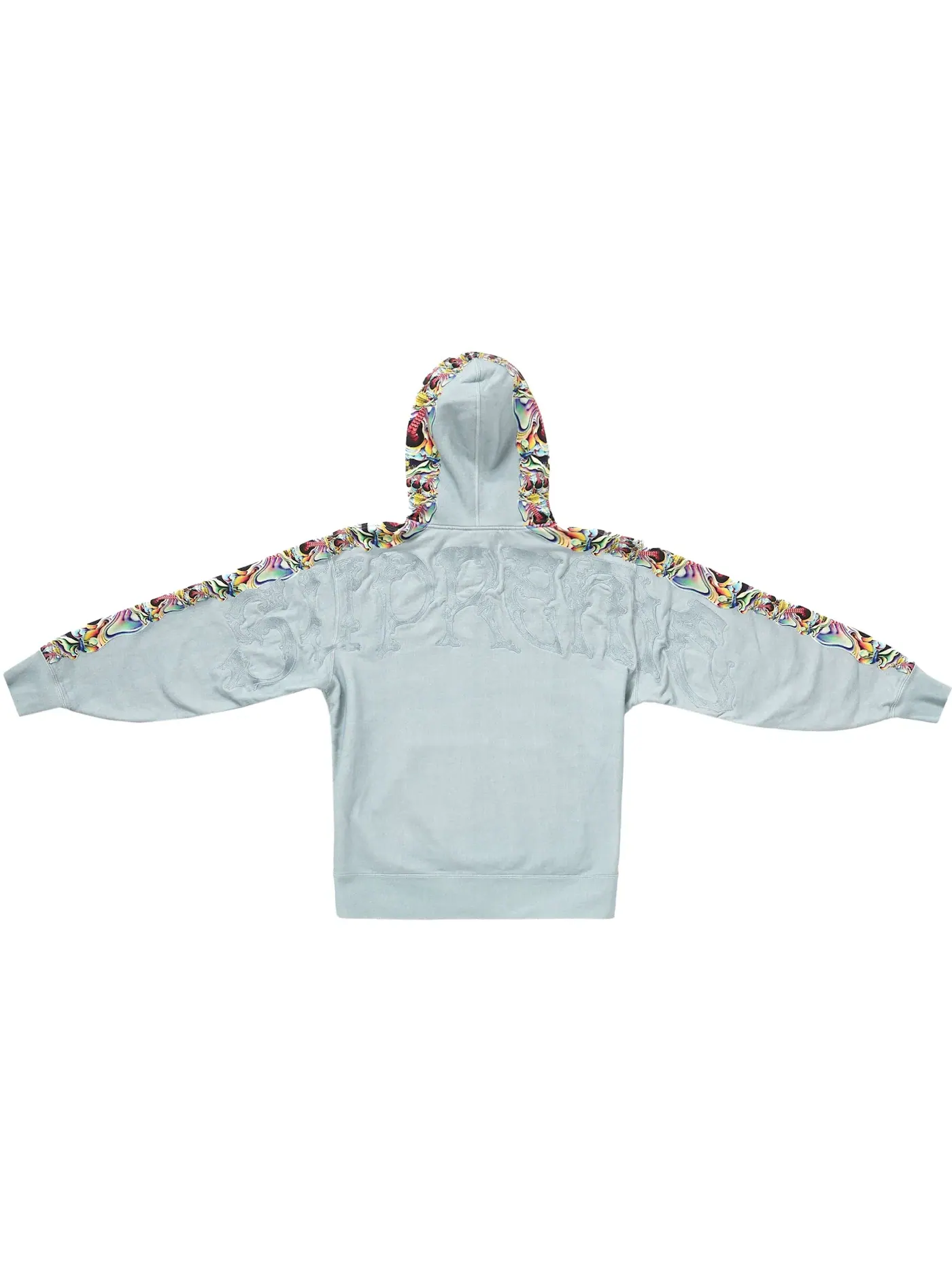 Мужская худи на молнии с принтом Supreme Sweatshirt — изображение 2 из 2, слат