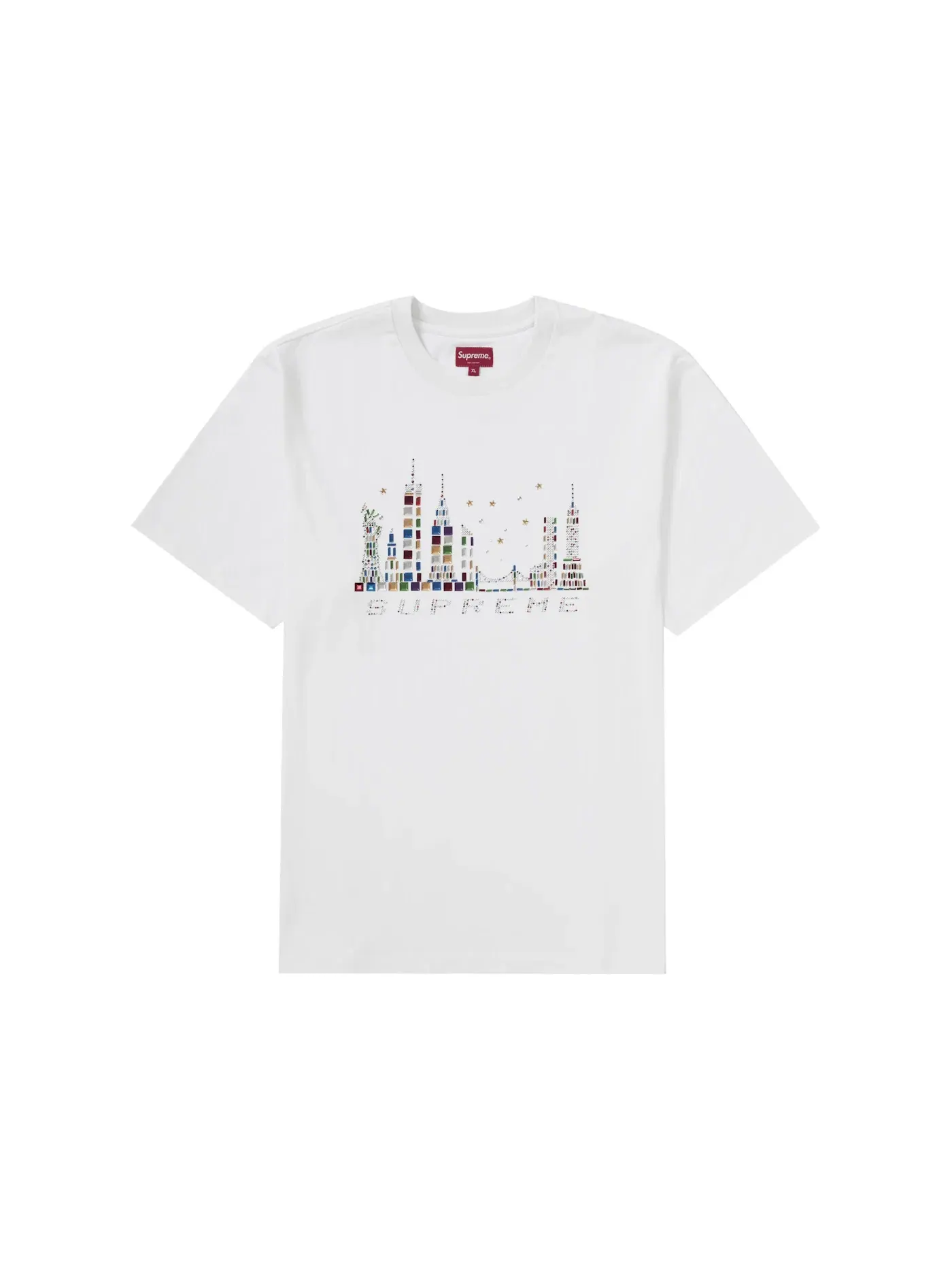 Мужская футболка Supreme Skyline — изображение 1 из 1, белый
