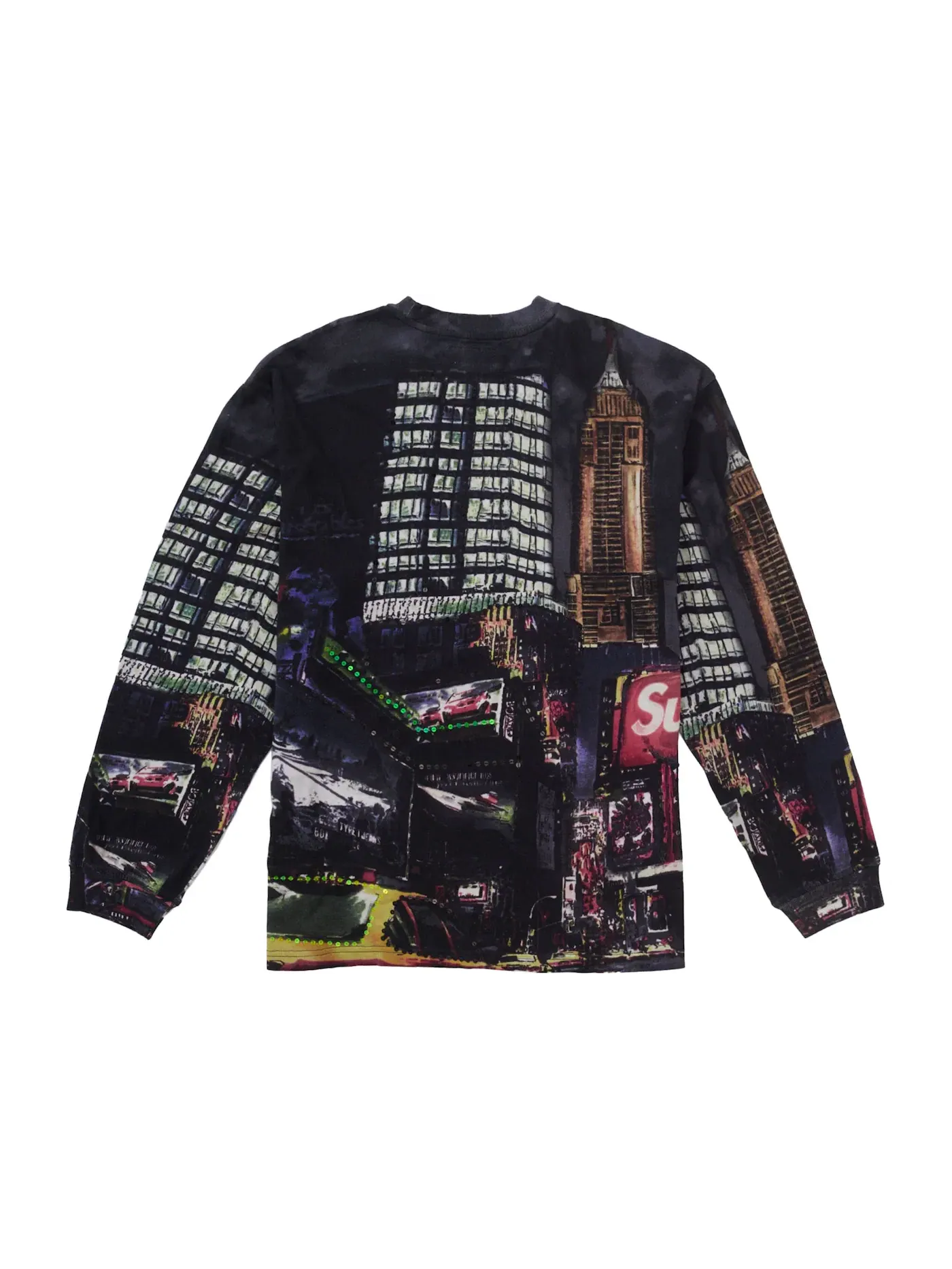 Мужской свитшот с пайетками Skyline Sequin Supreme — изображение 2 из 2, ночь