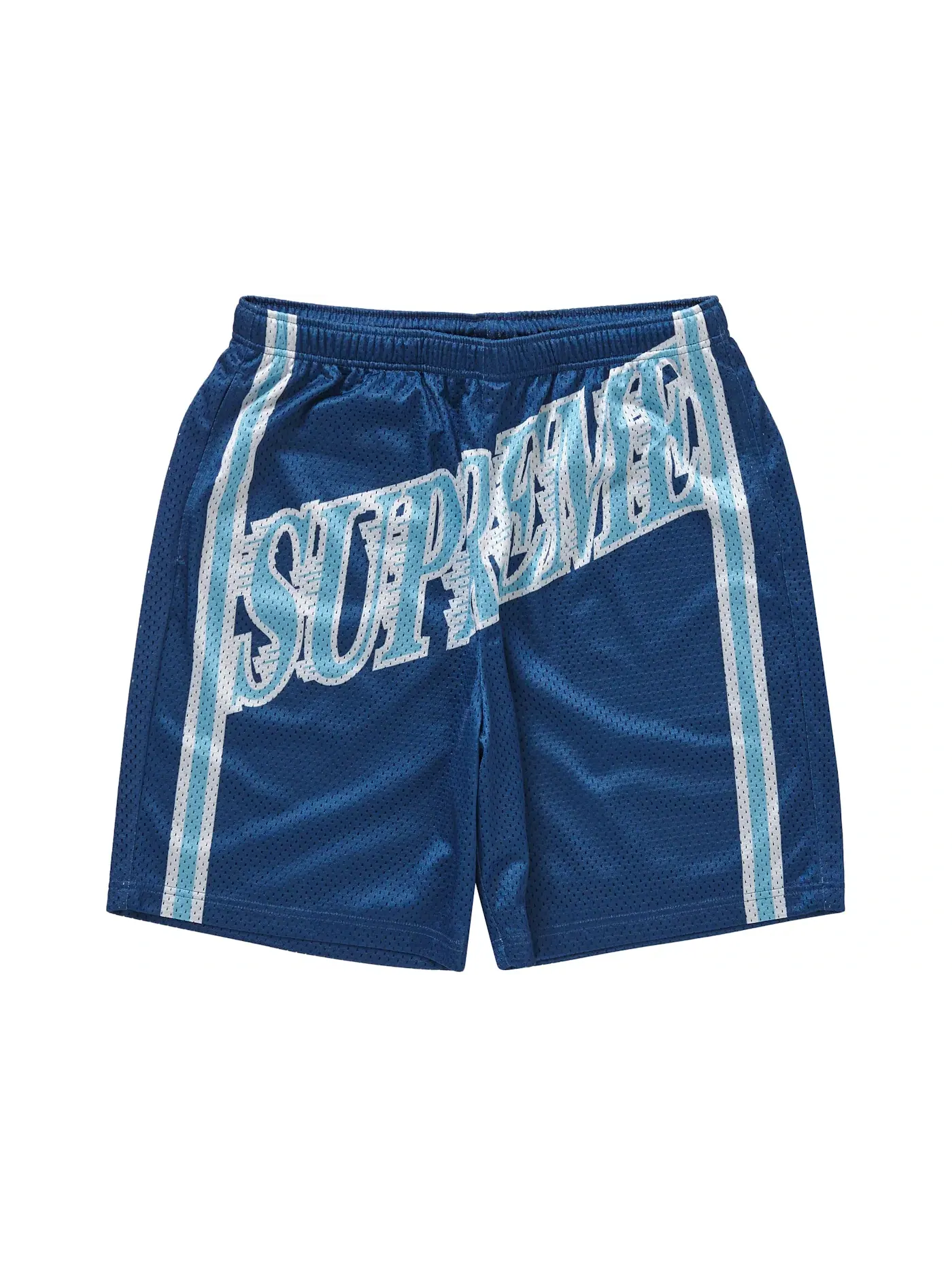 Мужские шорты с сетчатой вставкой Supreme Slap Shot Mesh Short — изображение 1 из 2, темно-синий