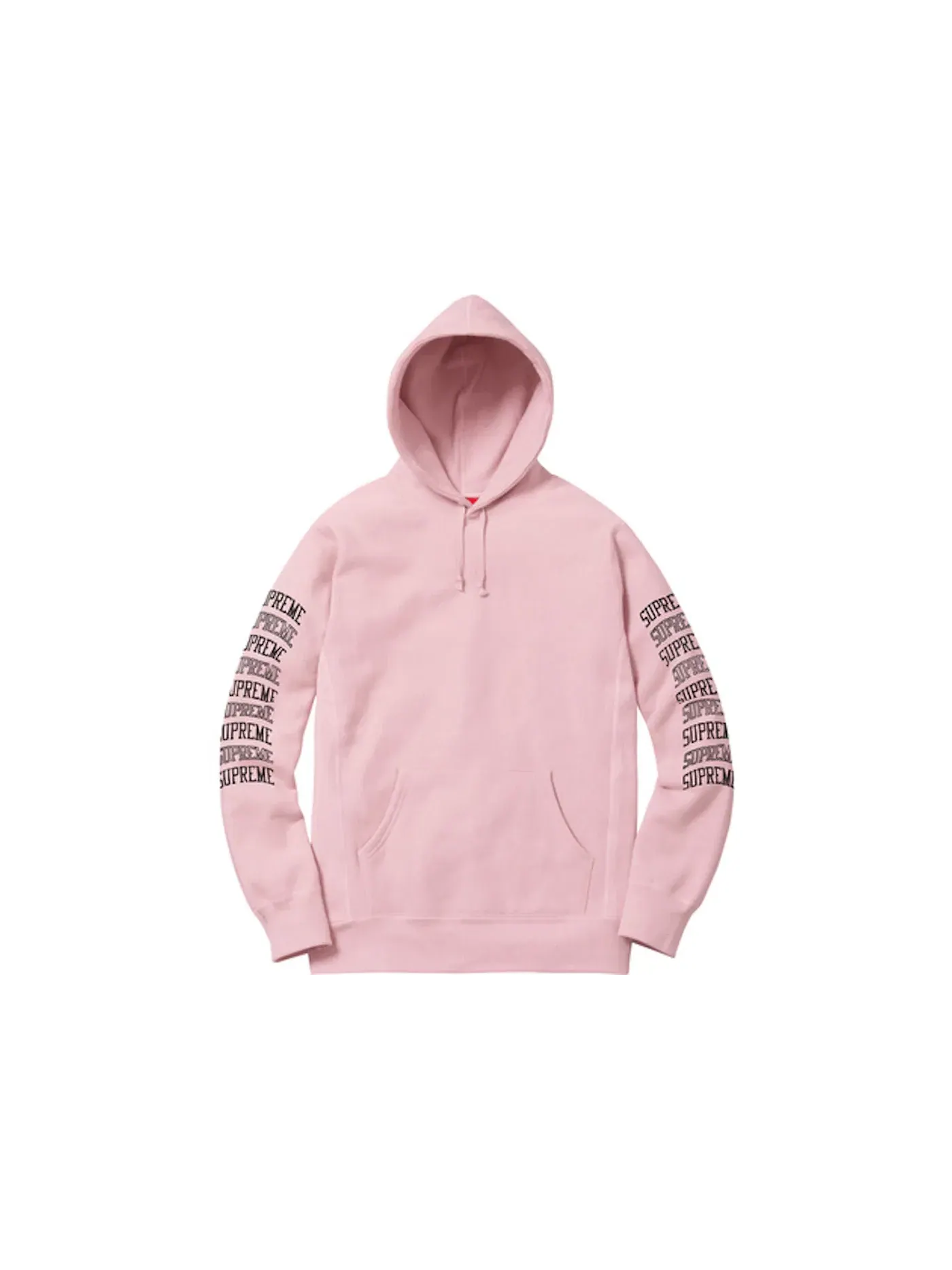 Мужской худи с принтом Supreme — изображение 1 из 1, розовый