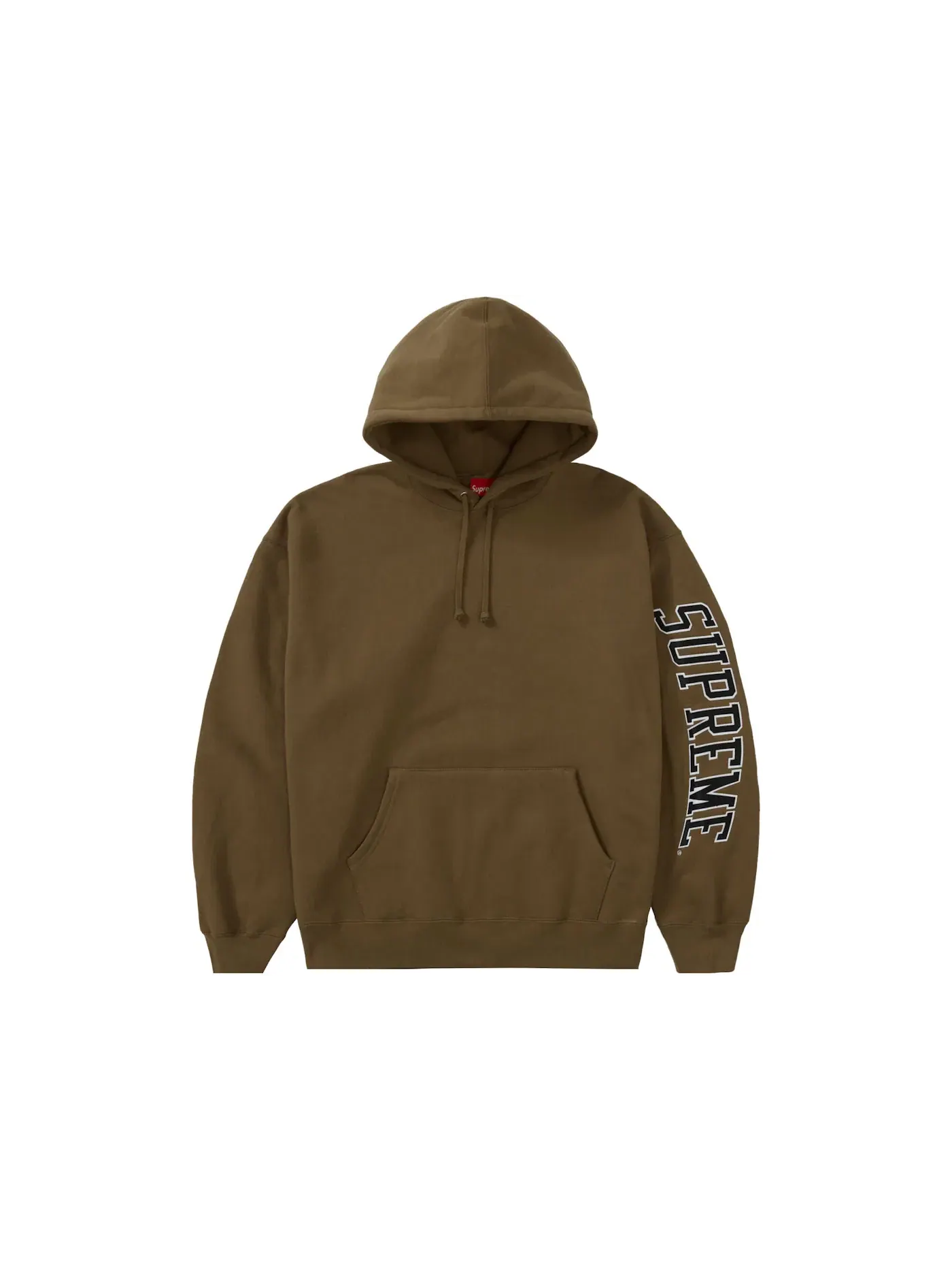 Мужская худи с принтом Supreme Sweatshirt (FW23) — изображение 1 из 1, темный хаки