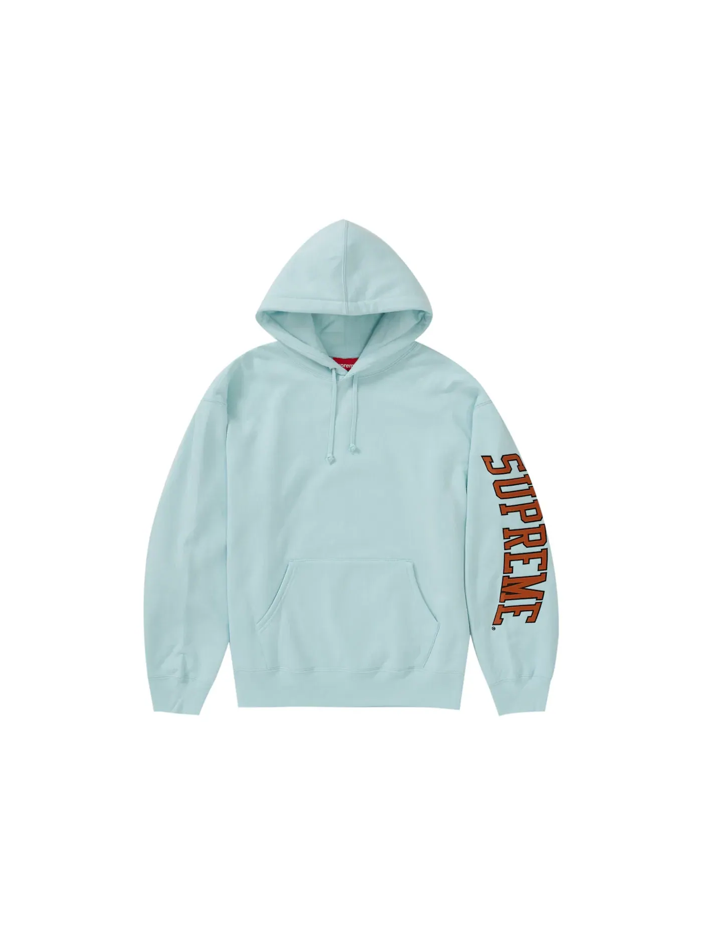Мужской худи с капюшоном с длинным рукавом Supreme Sweatshirt (FW23) — изображение 1 из 1, бледный синий