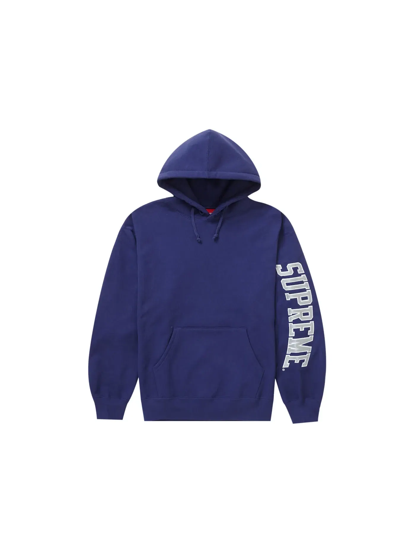 Мужской худи с капюшоном с принтом Supreme Sweatshirt (FW23) — изображение 1 из 1, темно-синий