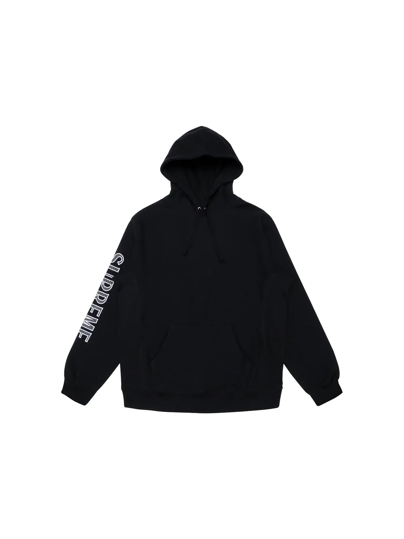 Мужская худи с вышивкой на рукаве Supreme Sweatshirt — изображение 1 из 1, черный