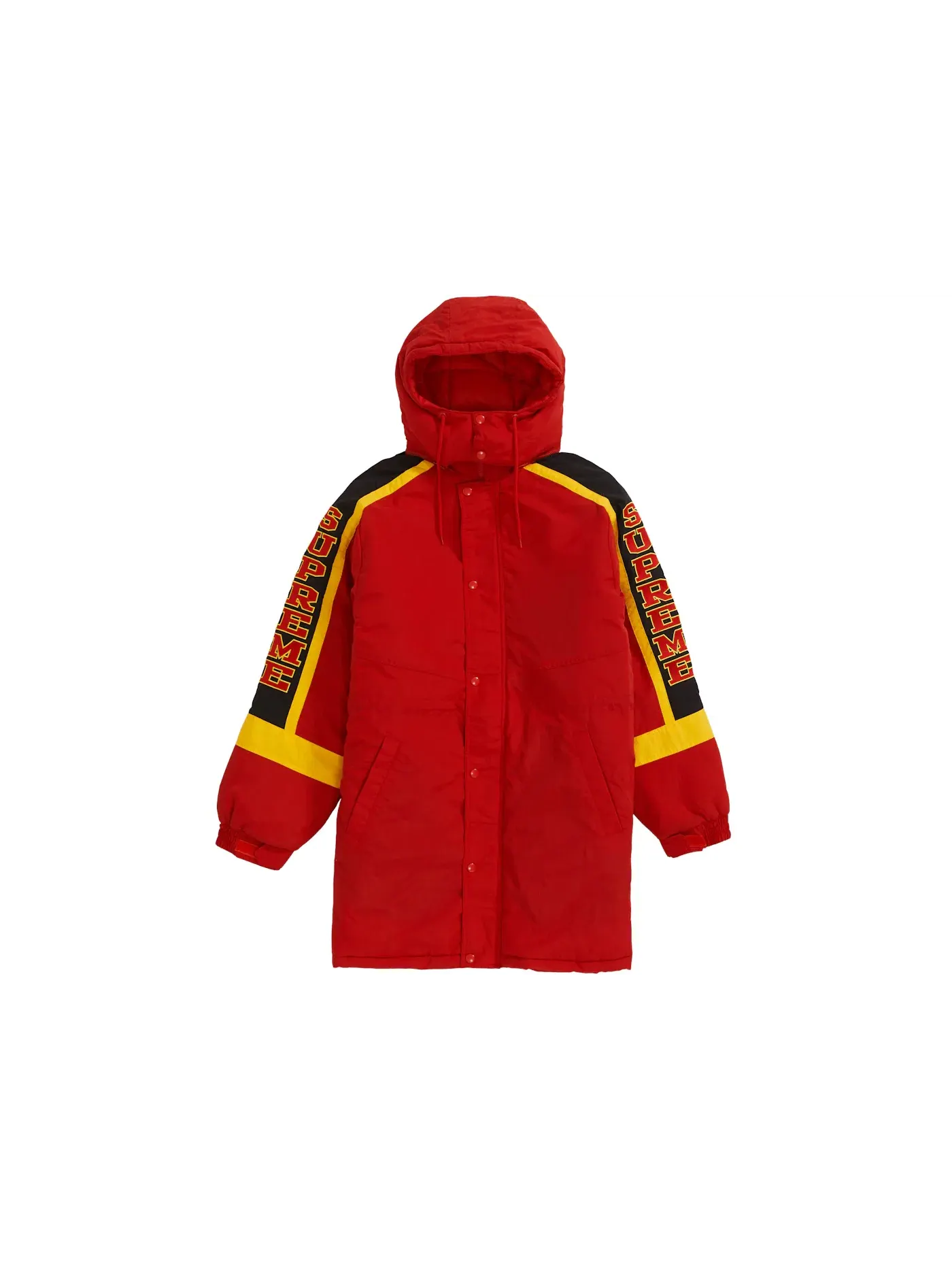 Мужское пальто-парка с принтом Sleeve Logo Supreme — изображение 1 из 1, красный