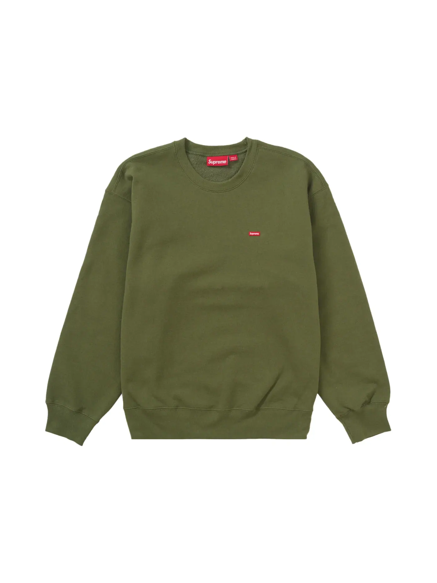 Мужской свитшот с принтом Supreme Crewneck (FW24) — изображение 1 из 1, зеленый