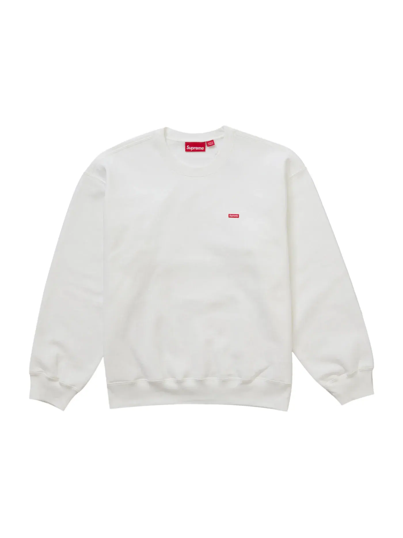 Мужской свитшот с принтом Supreme Crewneck (FW24) — изображение 1 из 1, белый
