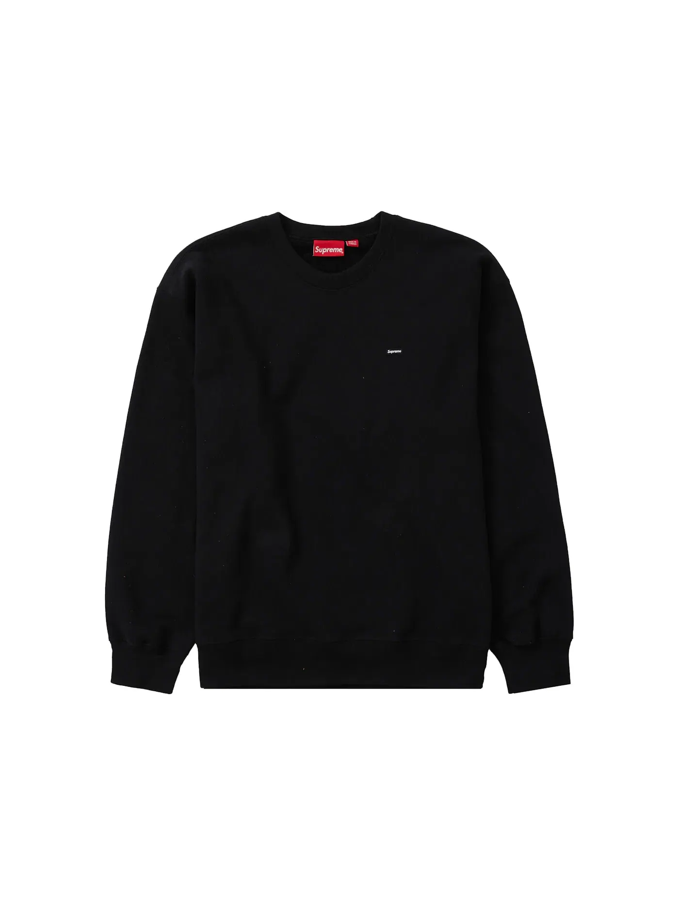 Мужской свитшот с принтом Supreme Crewneck — изображение 1 из 1, черный