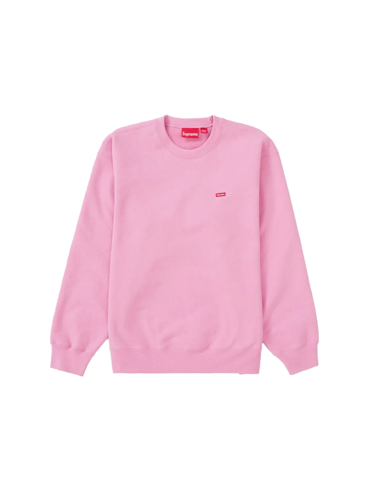 Мужской свитшот с принтом Supreme Crewneck (SS22) — изображение 1 из 1, яркий розовый