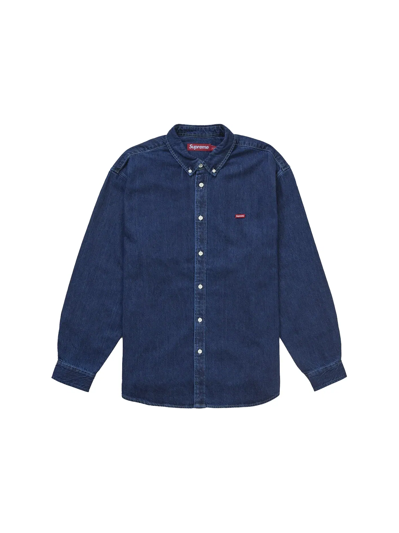 Мужская джинсовая рубашка Supreme Shirt (FW25) — изображение 1 из 1, темный индиго