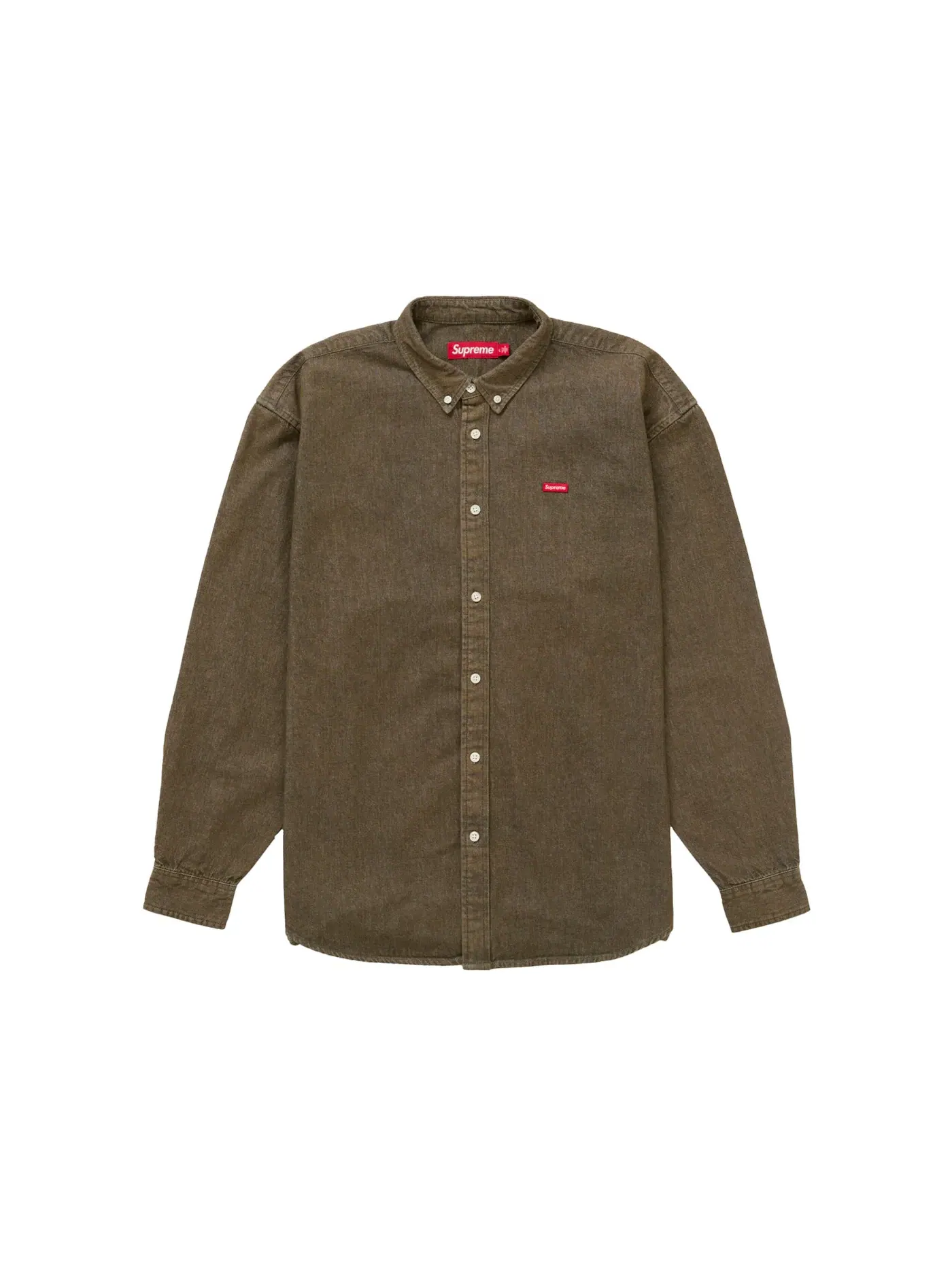 Мужская рубашка с принтом Shirt Supreme — изображение 1 из 1, оливковый