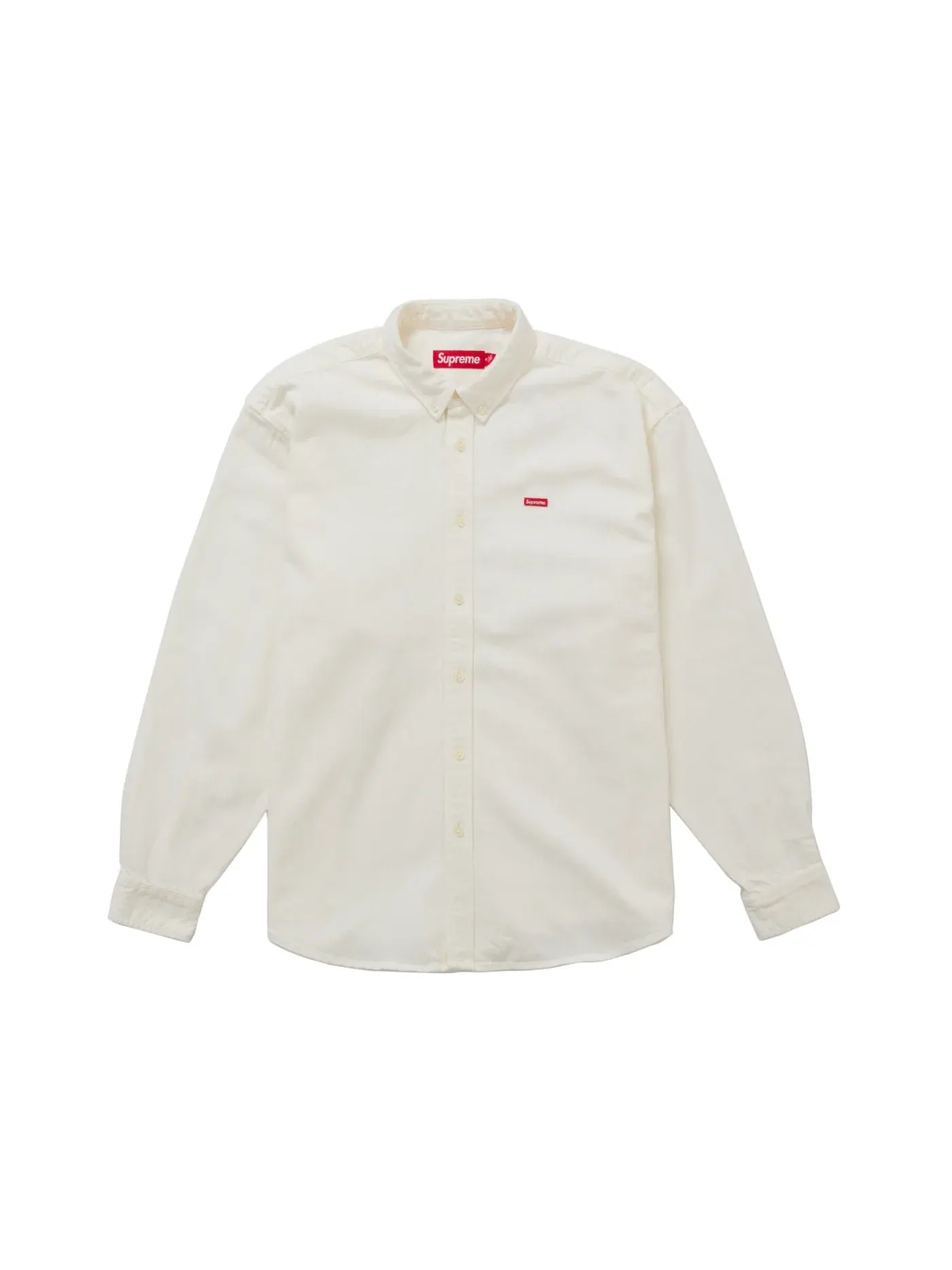 Мужская рубашка с принтом Box Denim Supreme — изображение 1 из 1, белый