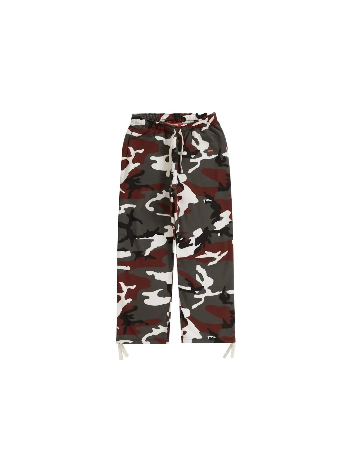 Мужские спортивные штаны с принтом Sweatpant Supreme — изображение 1 из 2, красный