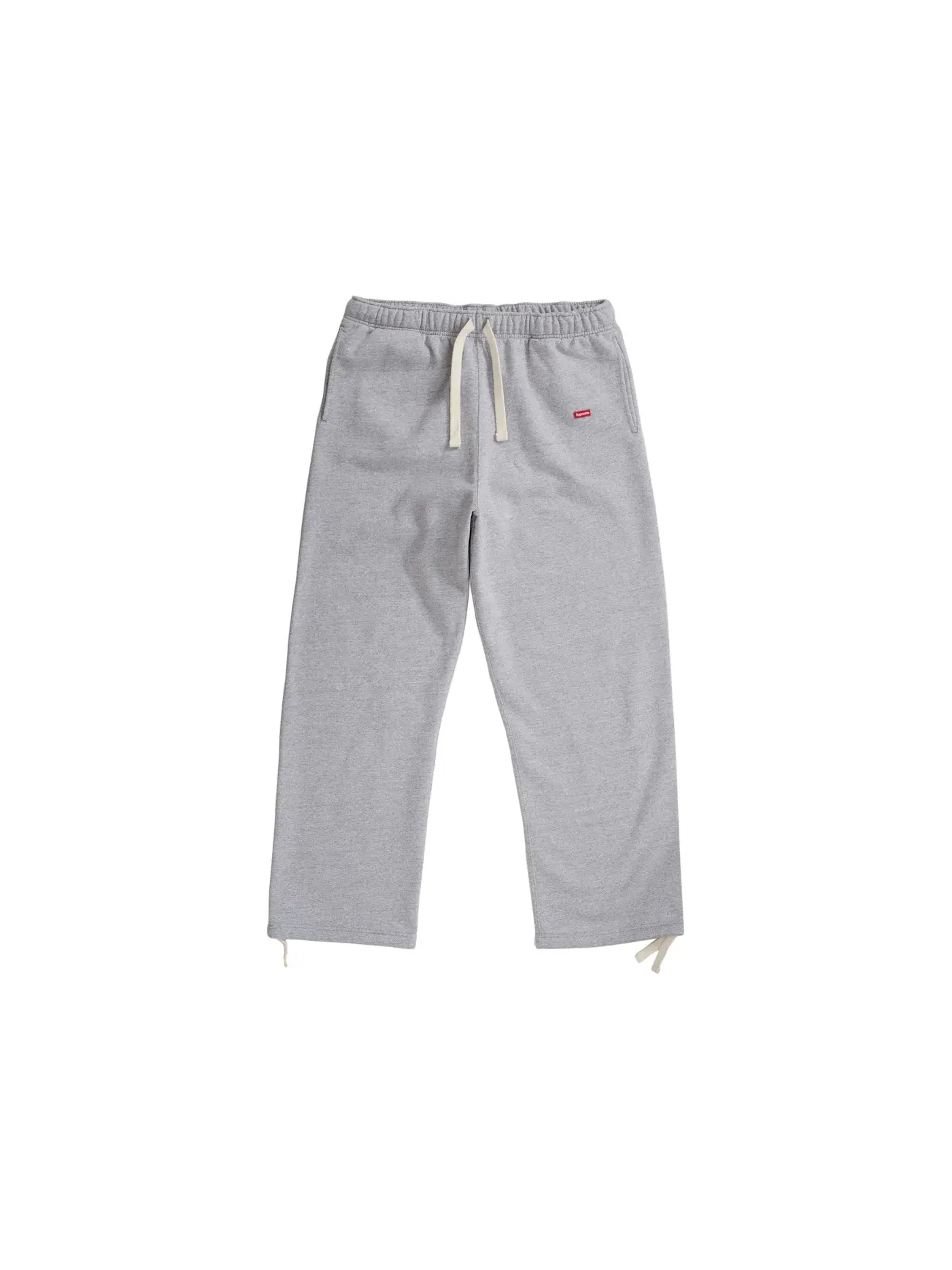 Мужские спортивные штаны с утяжкой Small Box Drawstring Sweatpant Supreme — изображение 1 из 2, серый