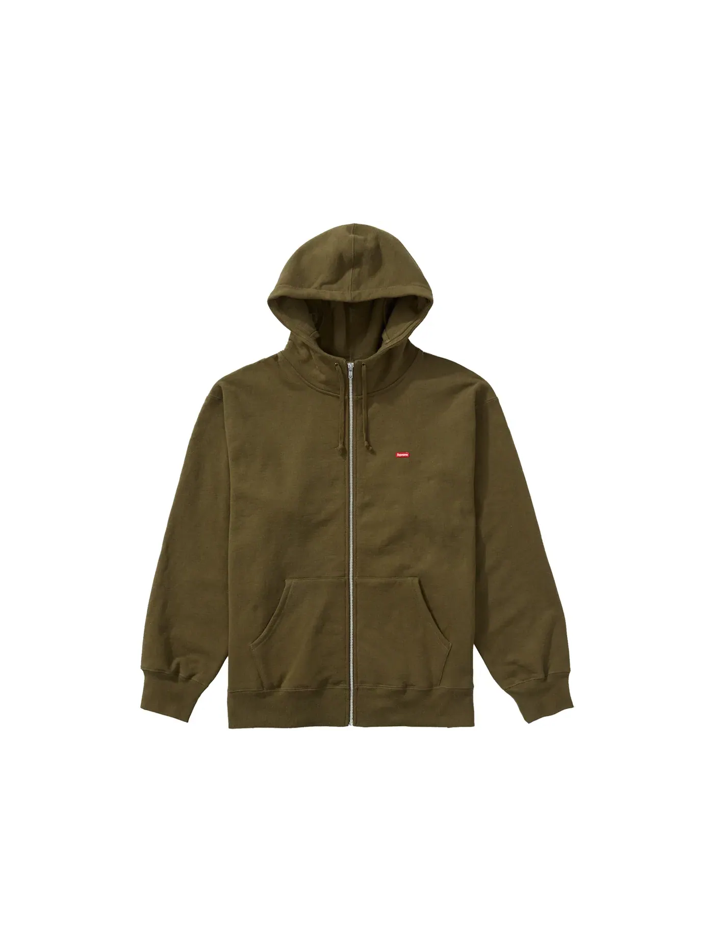 Мужской худи с принтом Supreme Sweatshirt (FW21) — изображение 1 из 2, темный оливковый