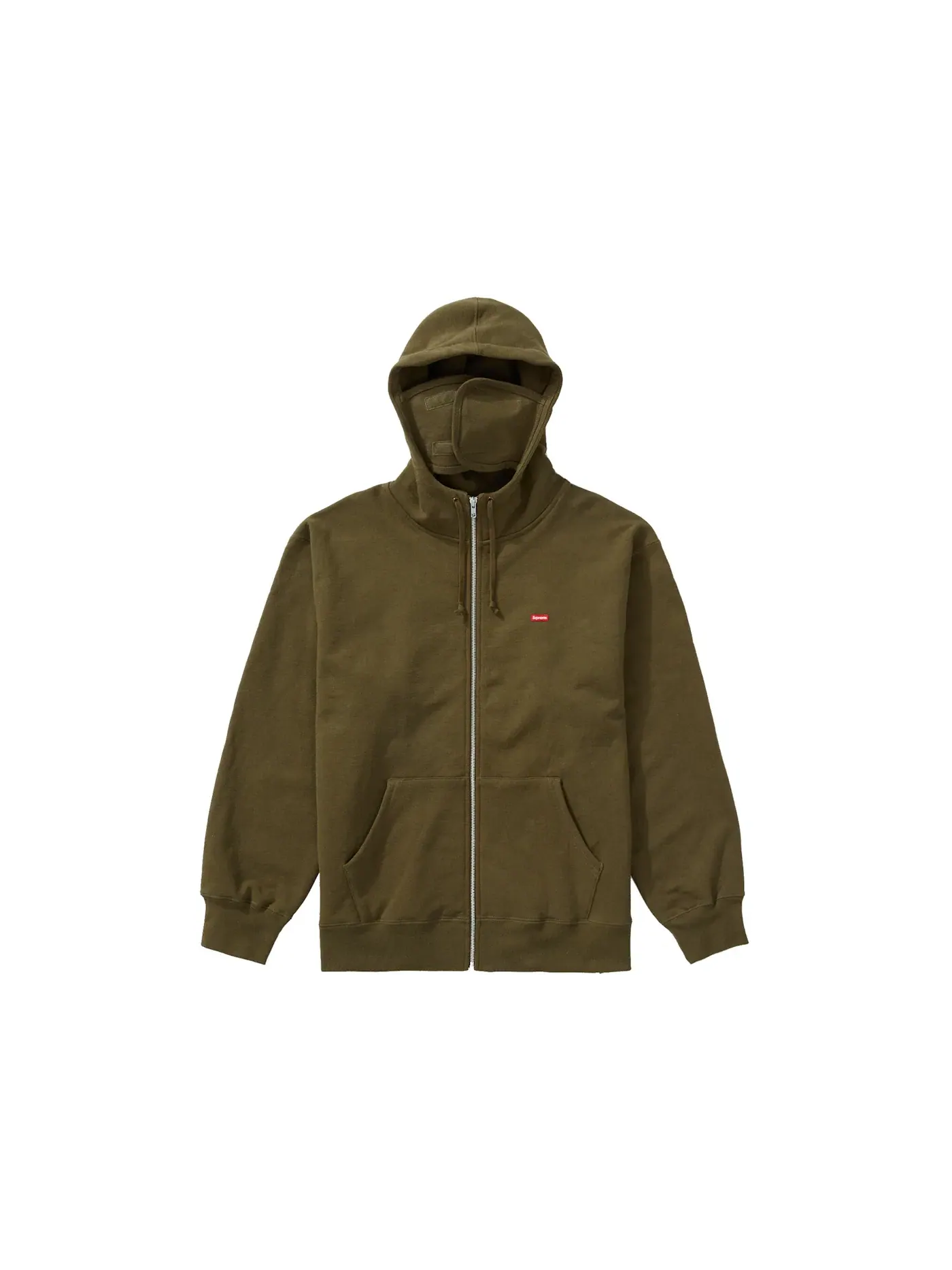 Мужской худи с принтом Supreme Sweatshirt (FW21) — изображение 2 из 2, темный оливковый