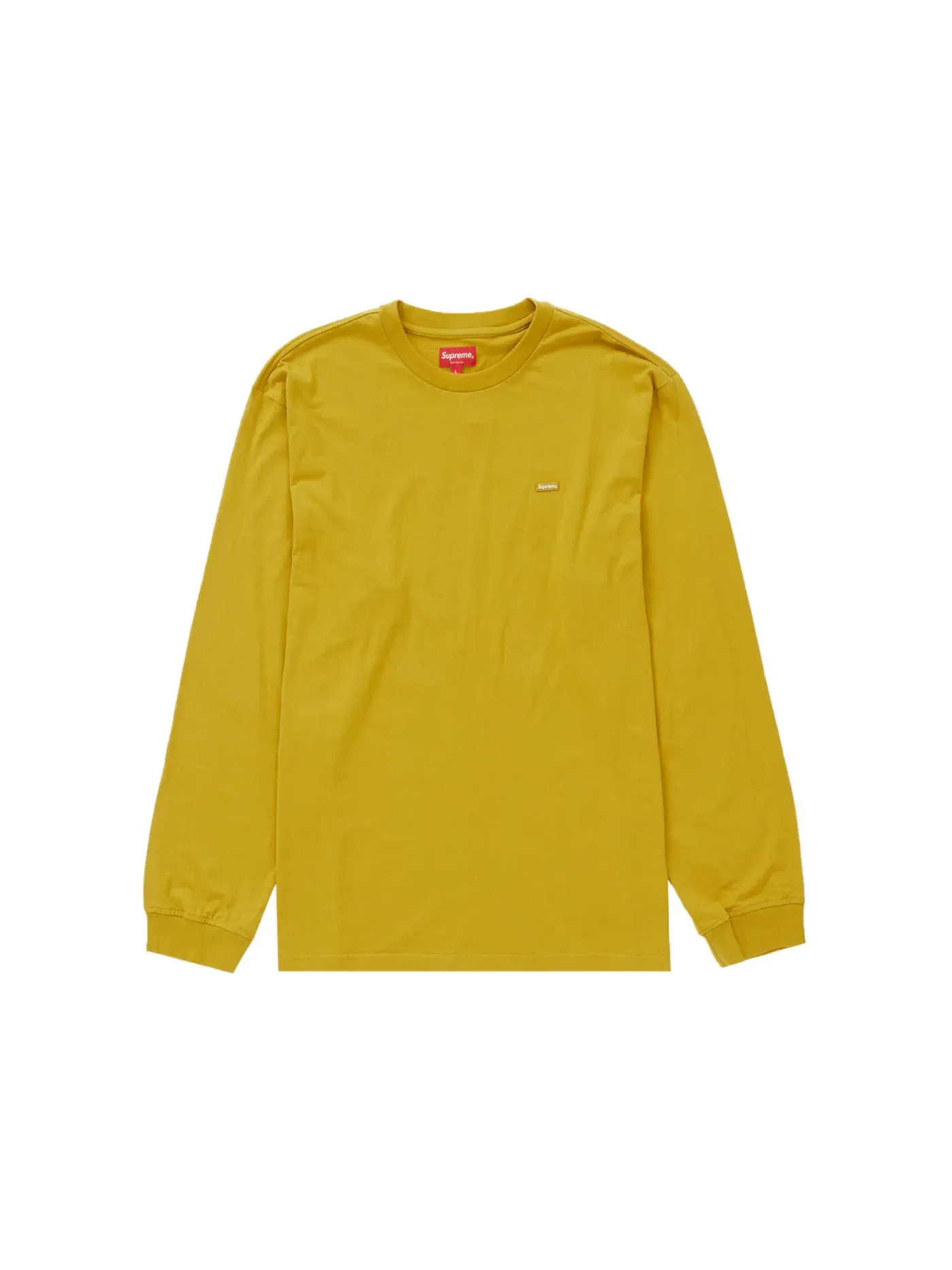 Мужская футболка с длинным рукавом Supreme — изображение 1 из 1, темный желтый