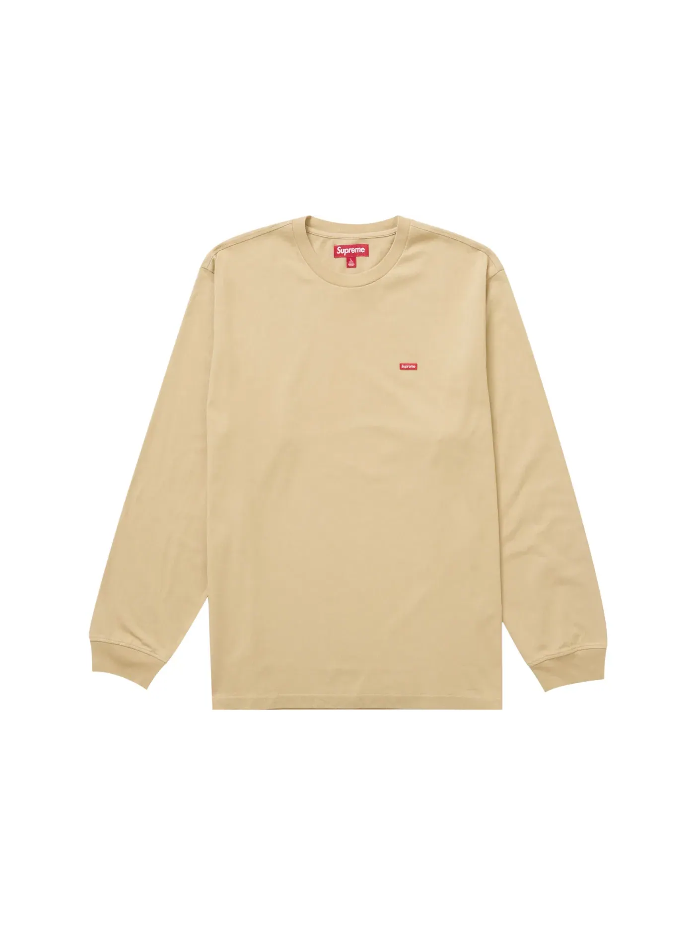 Мужская футболка с длинным рукавом Supreme Tee (FW24) — изображение 1 из 1, темный бежевый