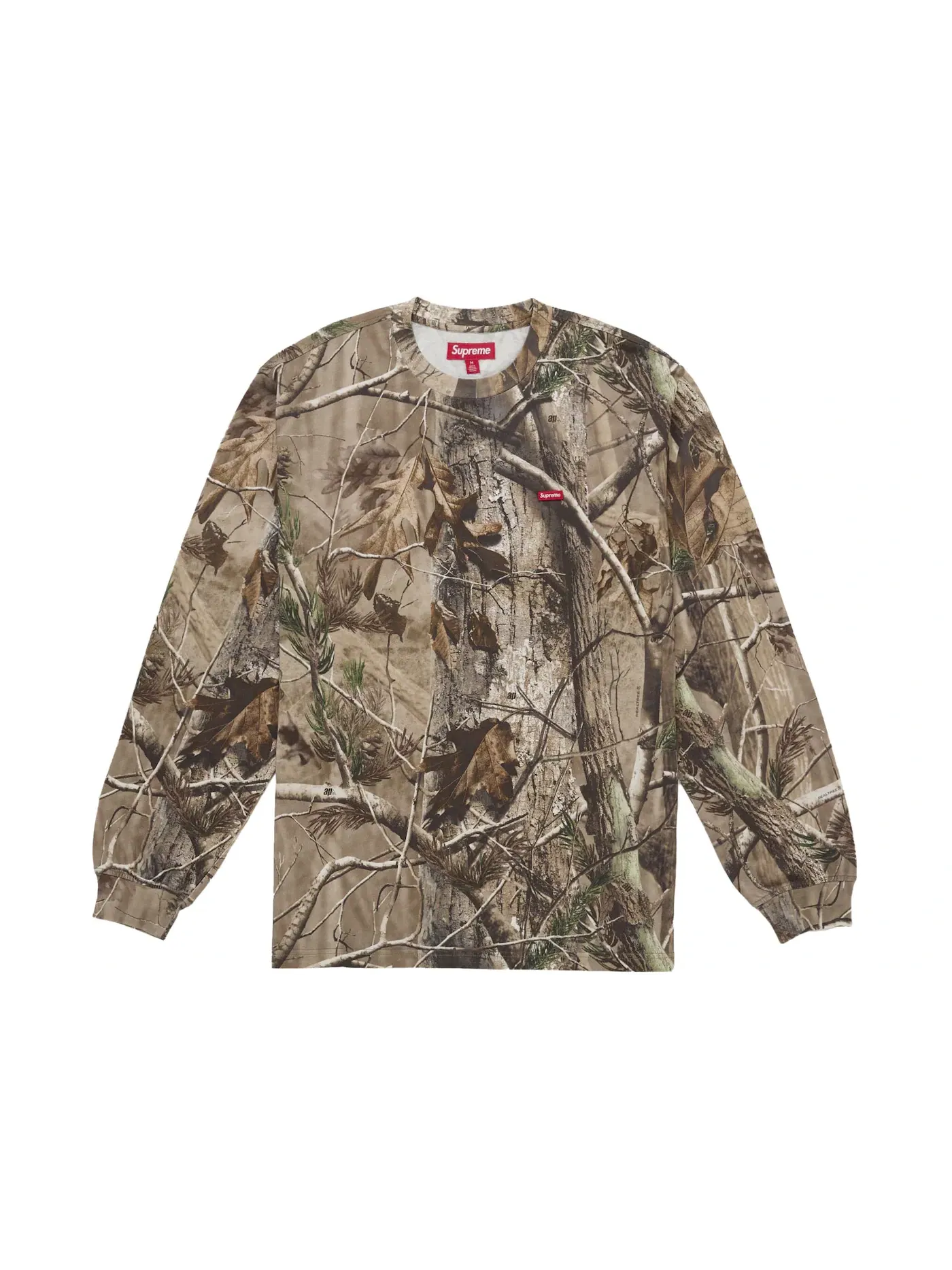 Мужская футболка с длинным рукавом с принтом Tee FW25 Supreme, Realtree AP Camo — изображение 1 из 1