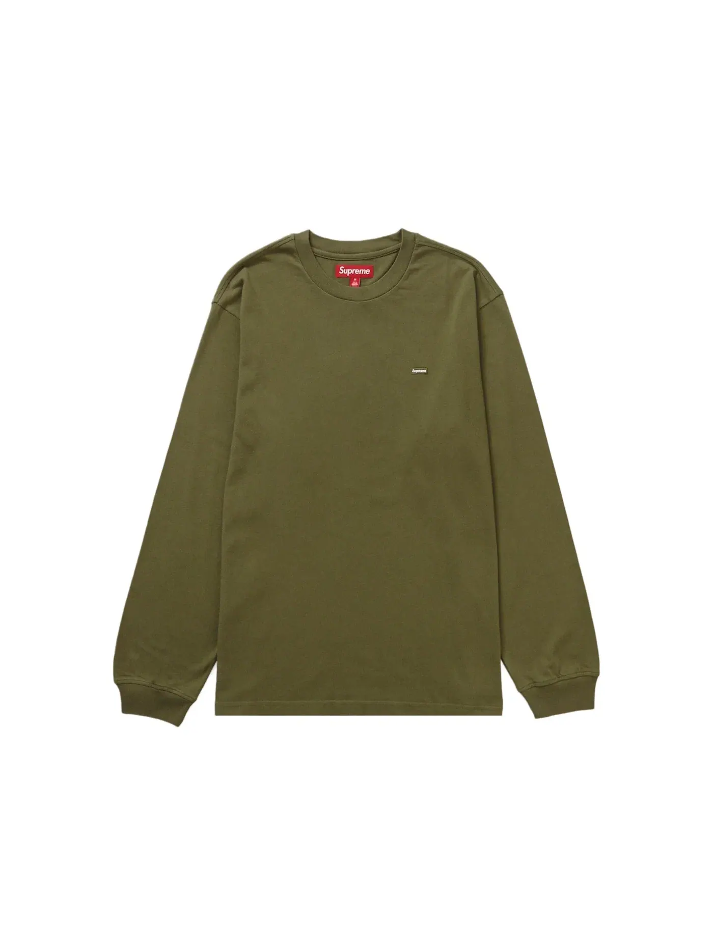 Мужская футболка с длинным рукавом Supreme Tee — изображение 1 из 1, светлый оливковый