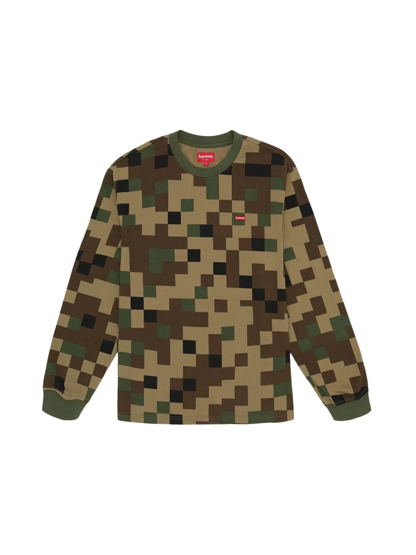 Мужская футболка с длинным рукавом L/S Tee Supreme — изображение 1 из 1, оливковый