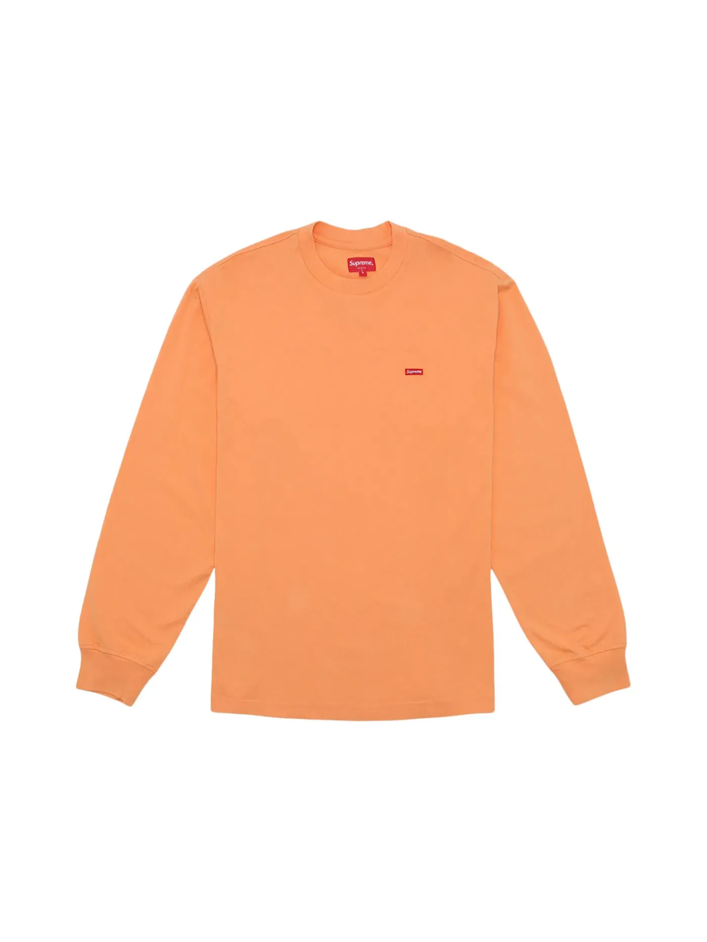 Мужская футболка с длинным рукавом с принтом Supreme L/S Tee — изображение 1 из 1, персиковый