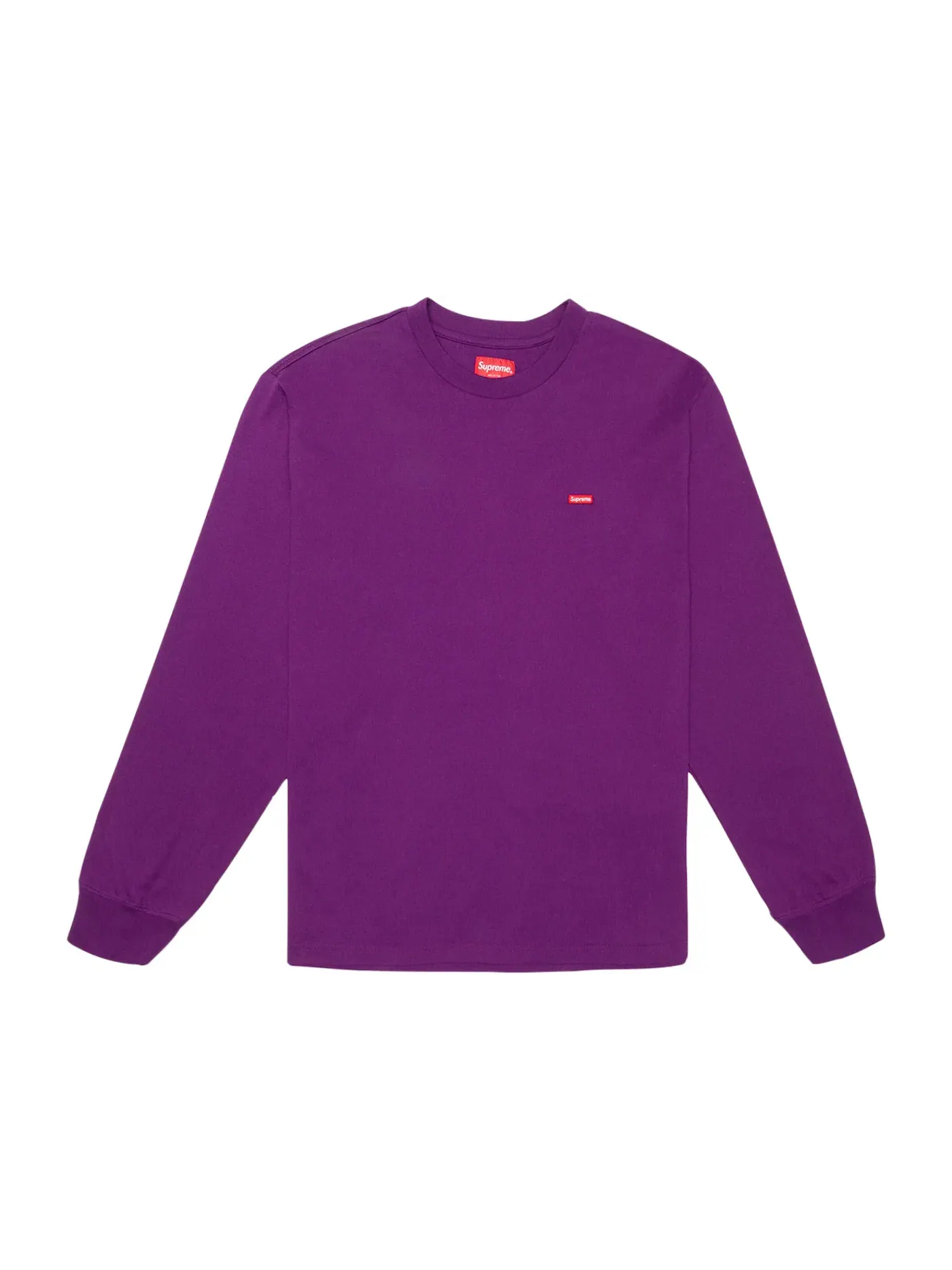 Мужская футболка с длинным рукавом Supreme Small Box L/S Tee — изображение 1 из 1, фиолетовый