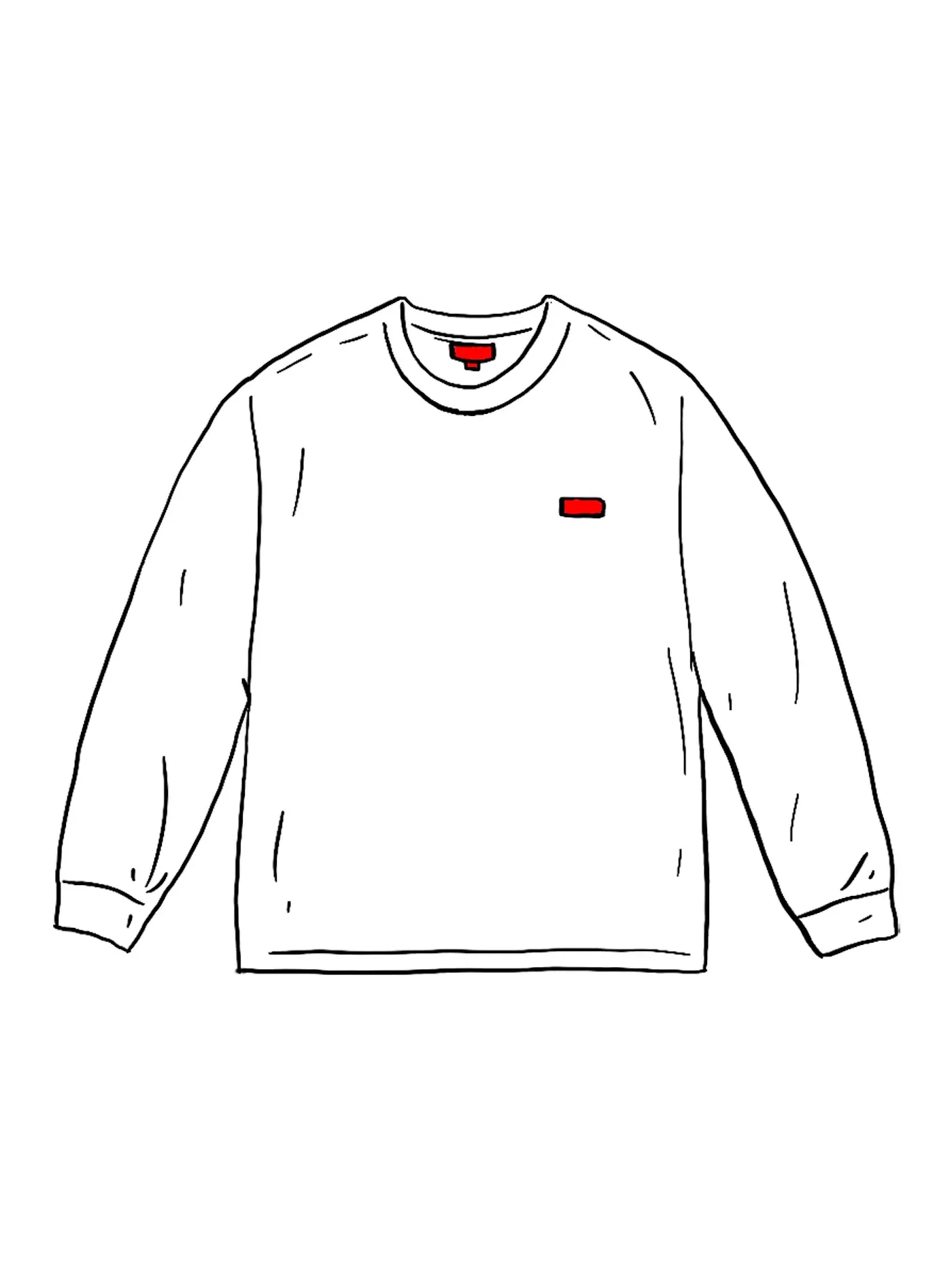 Мужская футболка с длинным рукавом Supreme Small Box L/S Tee (SS21) — изображение 1 из 1, белый