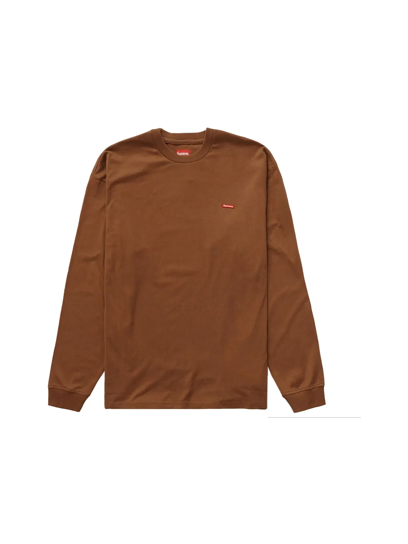 Мужская футболка с длинным рукавом Supreme L/S Tee (SS22) — изображение 1 из 1, коричневый