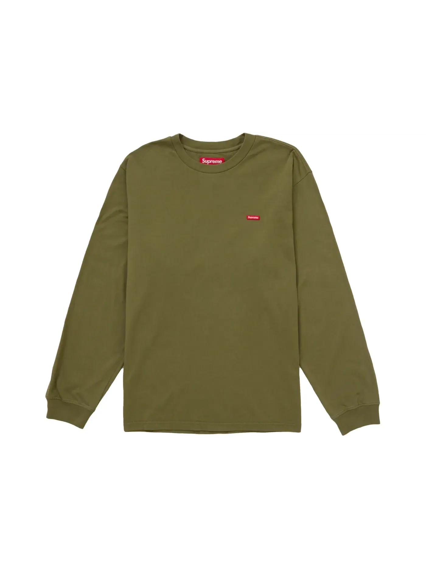 Мужская футболка с длинным рукавом Supreme Tee (SS25) — изображение 1 из 1, оливковый