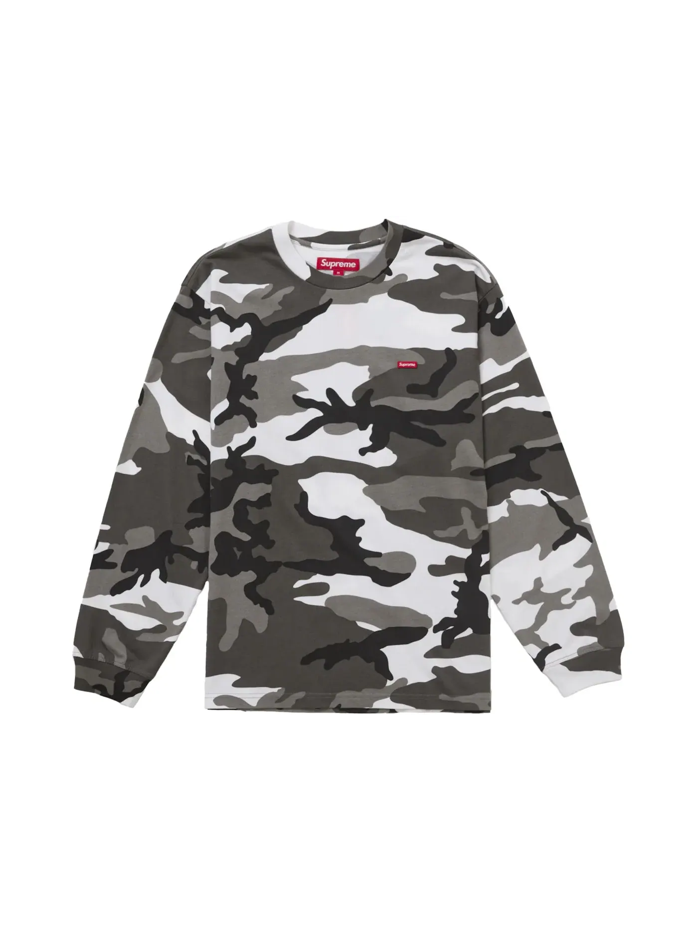 Мужская футболка с длинным рукавом Supreme Tee (SS25) — изображение 1 из 1, снежный камуфляж
