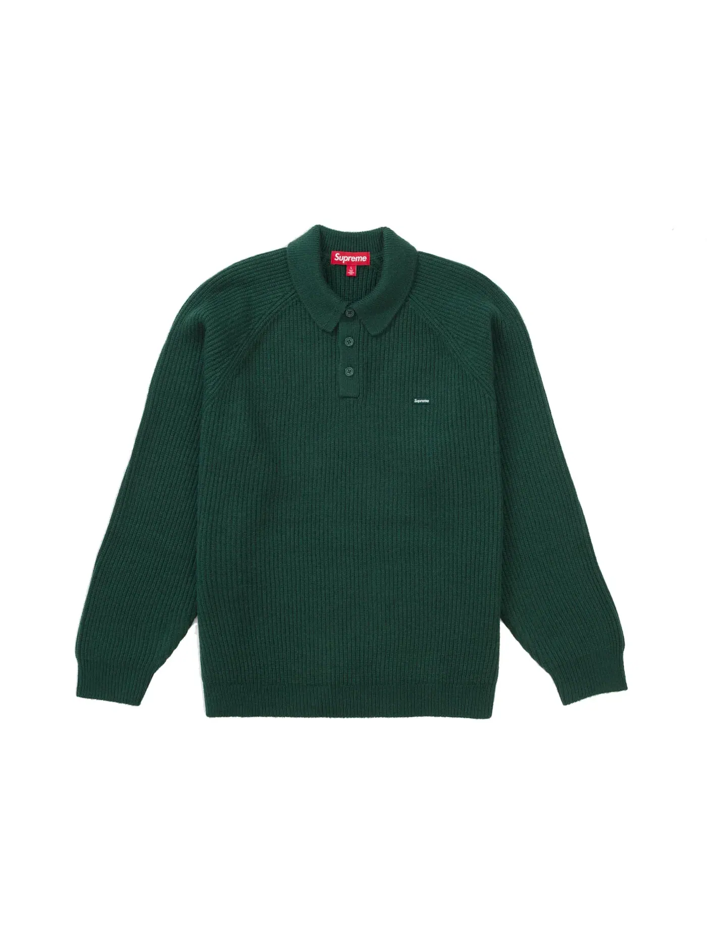 Мужской пуловер с логотипом Supreme Sweater (FW24) — изображение 1 из 1, зеленый