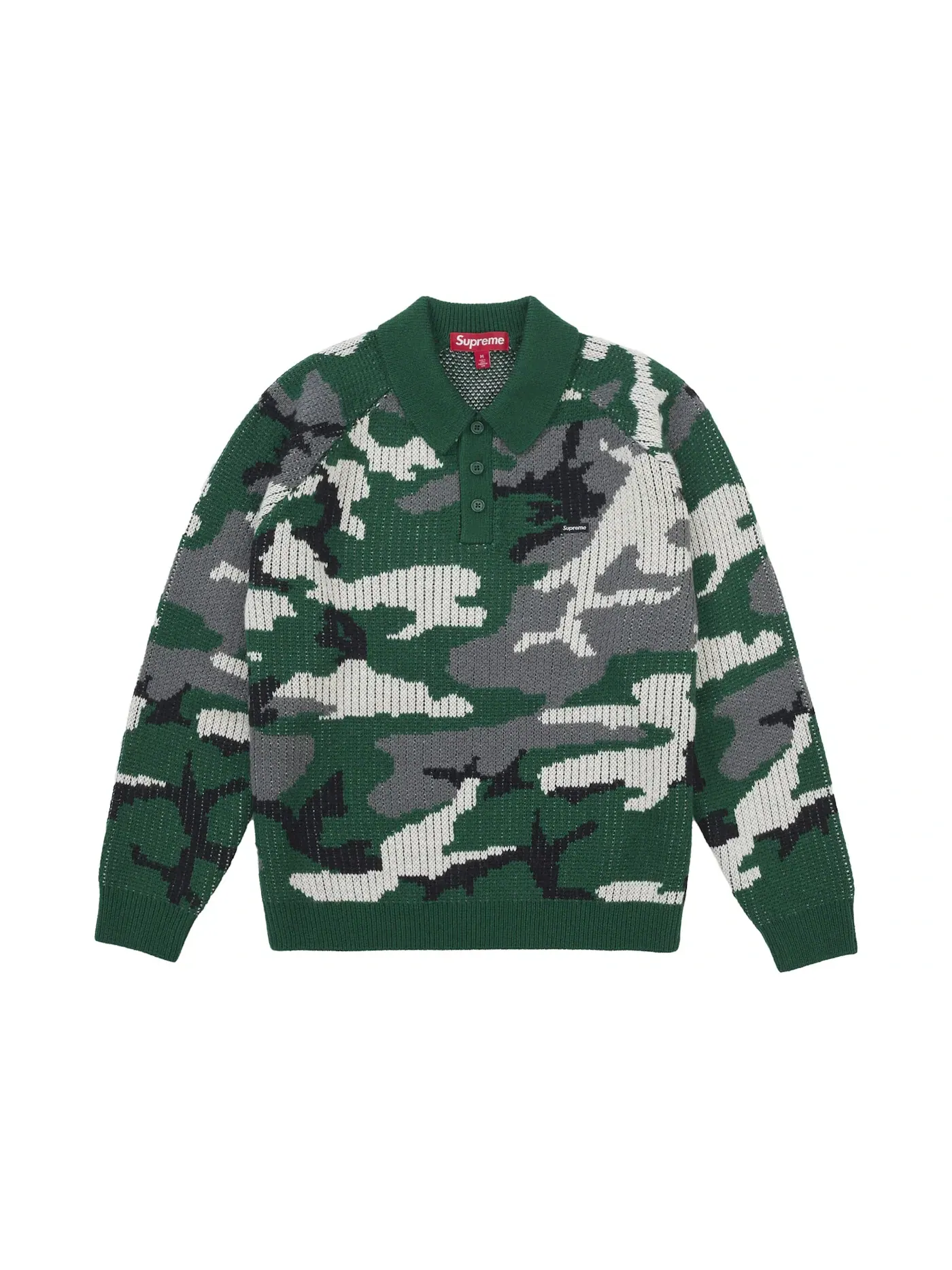 Мужской свитер с принтом Supreme Sweater (FW25) — изображение 1 из 1, зеленый