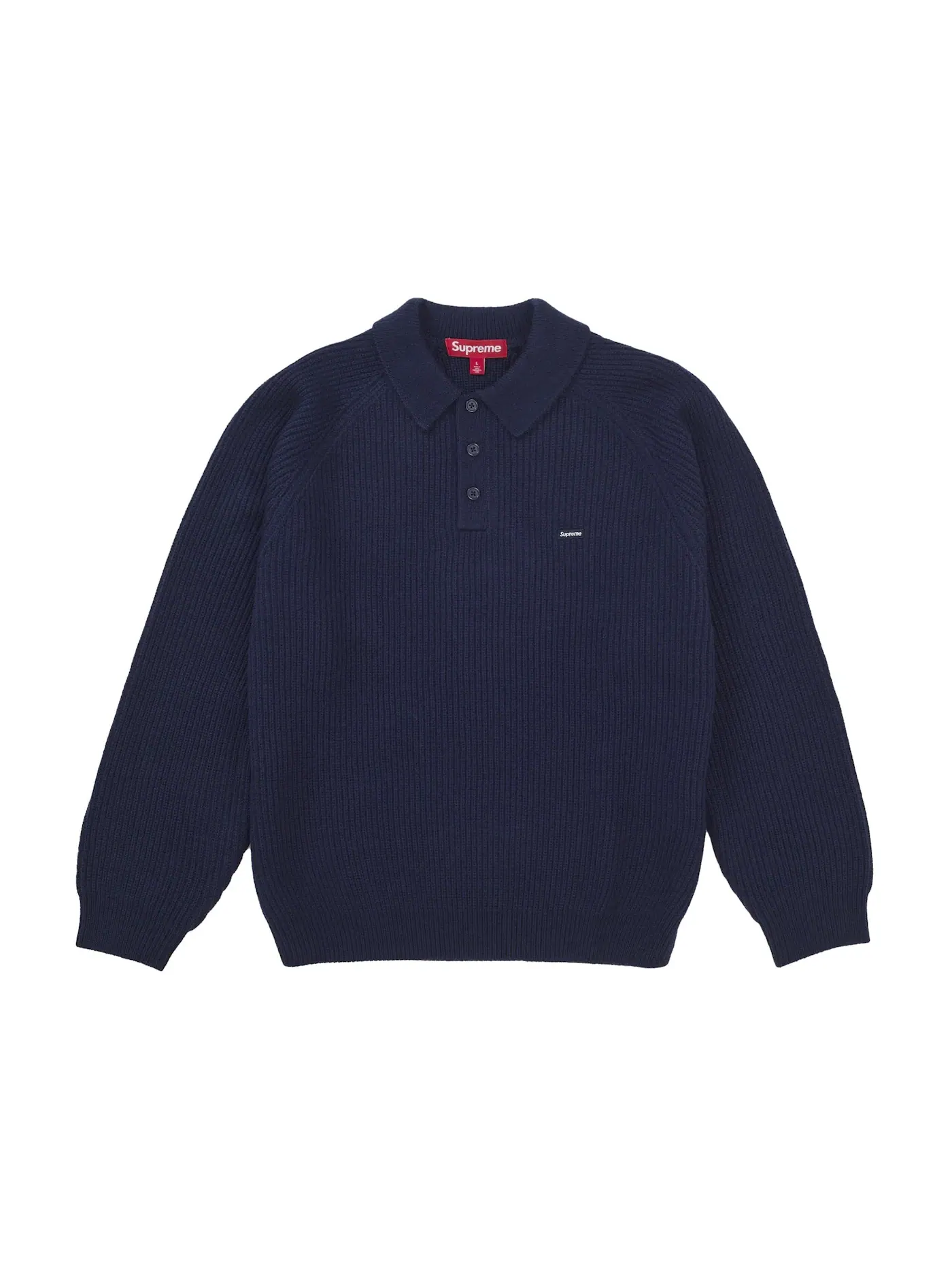 Мужской пуловер с принтом Supreme Sweater (FW25) — изображение 1 из 1, темно-синий