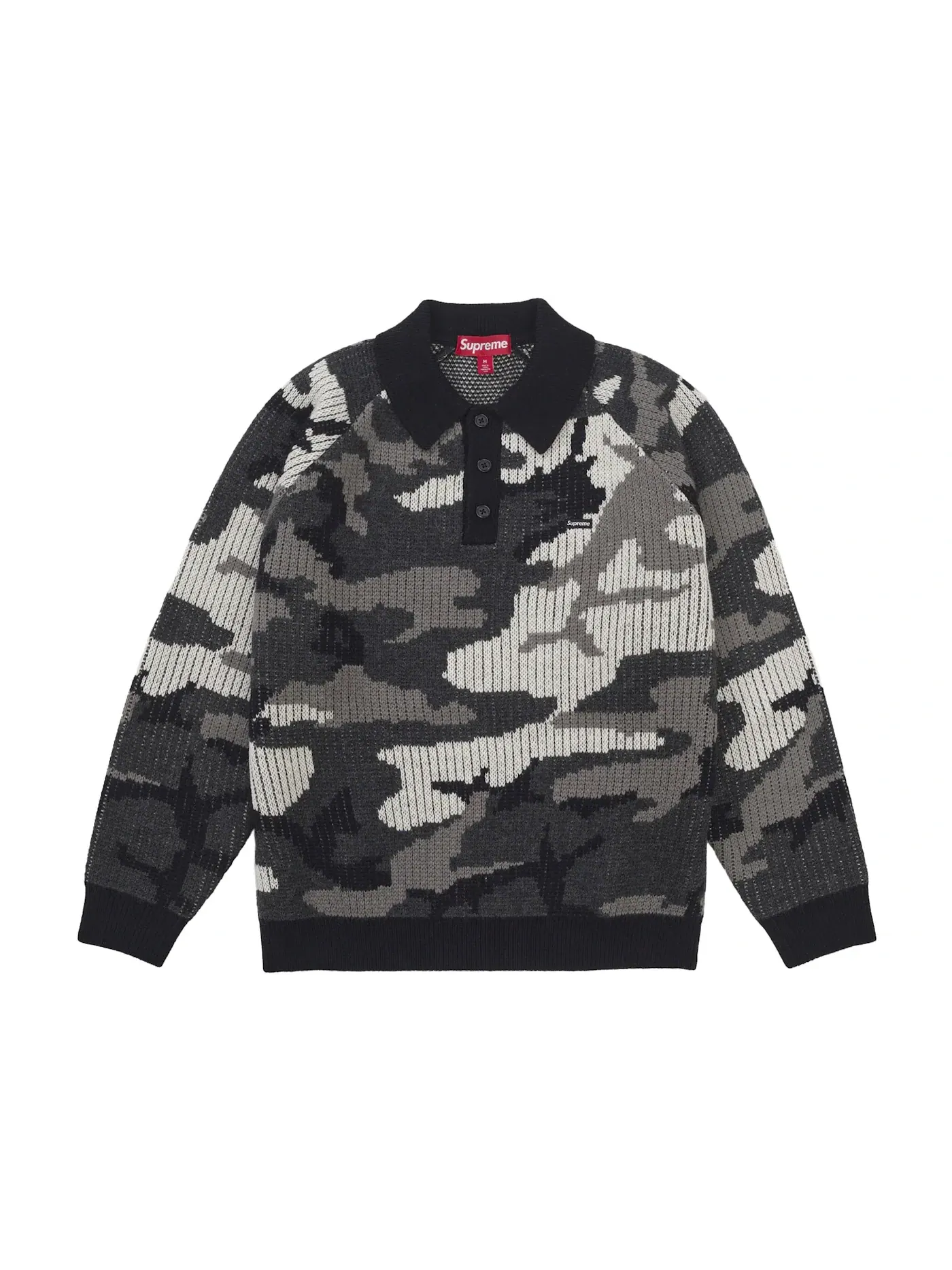 Мужской свитер с принтом Supreme Sweater (FW25) — изображение 1 из 1, снежный камуфляж