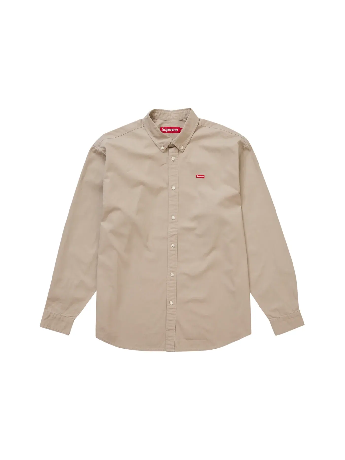 Мужская футболка Supreme Small Box Shirt (FW24) — изображение 1 из 2, светлый бежевый