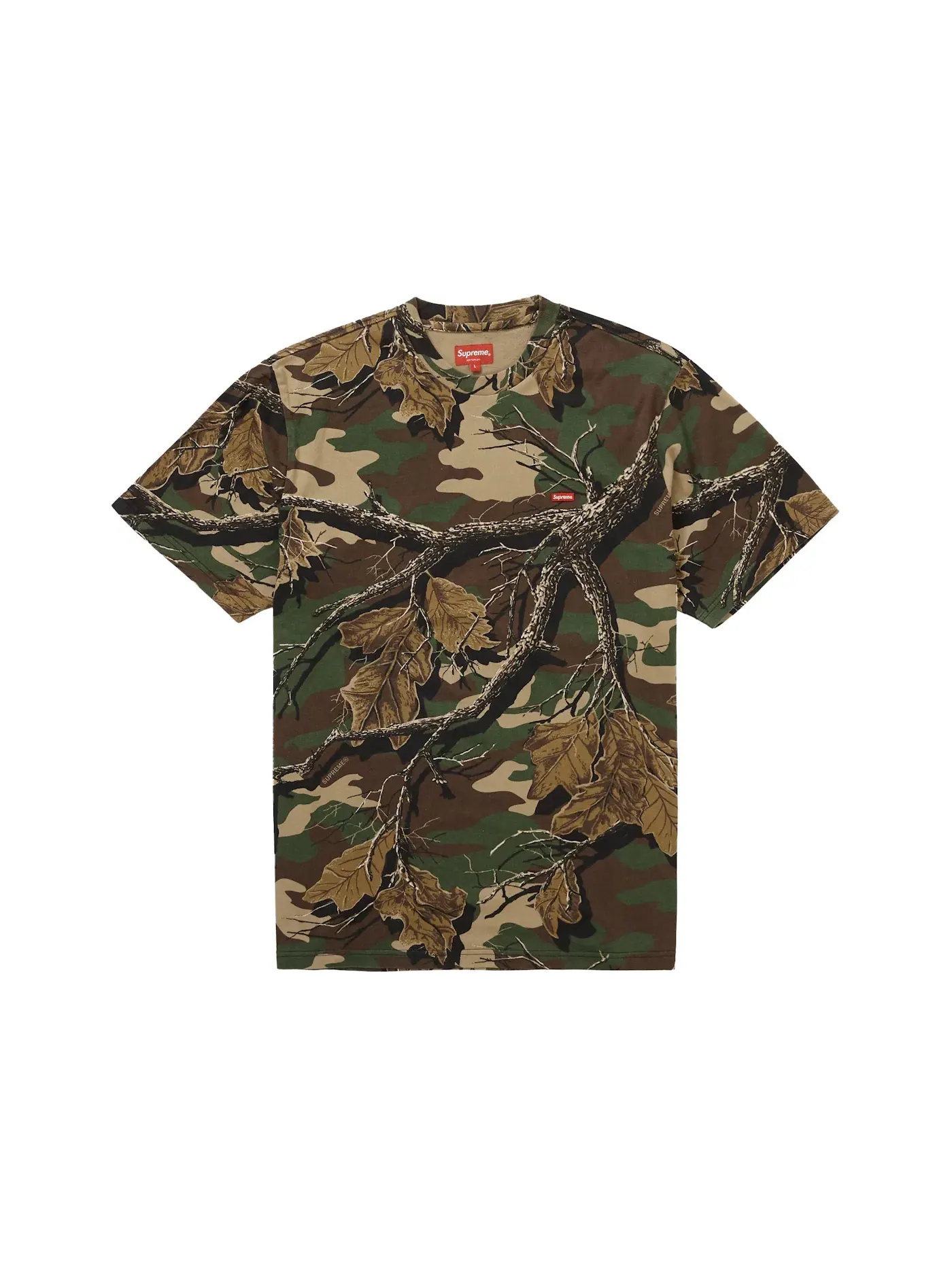 Мужская футболка с принтом Supreme Tee (FW22), Branch Woodland Camo — изображение 1 из 2