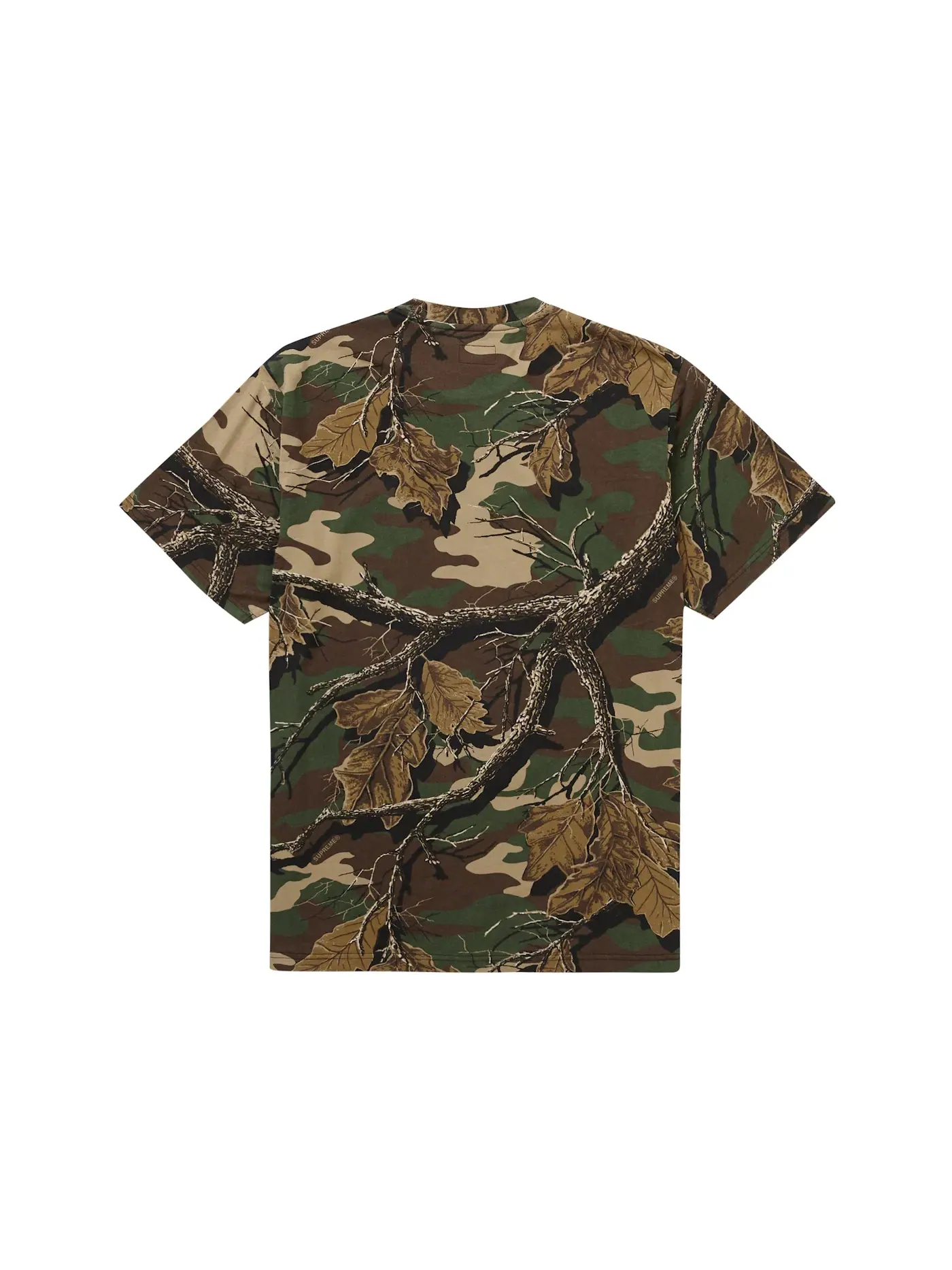 Мужская футболка с принтом Supreme Tee (FW22), Branch Woodland Camo — изображение 2 из 2