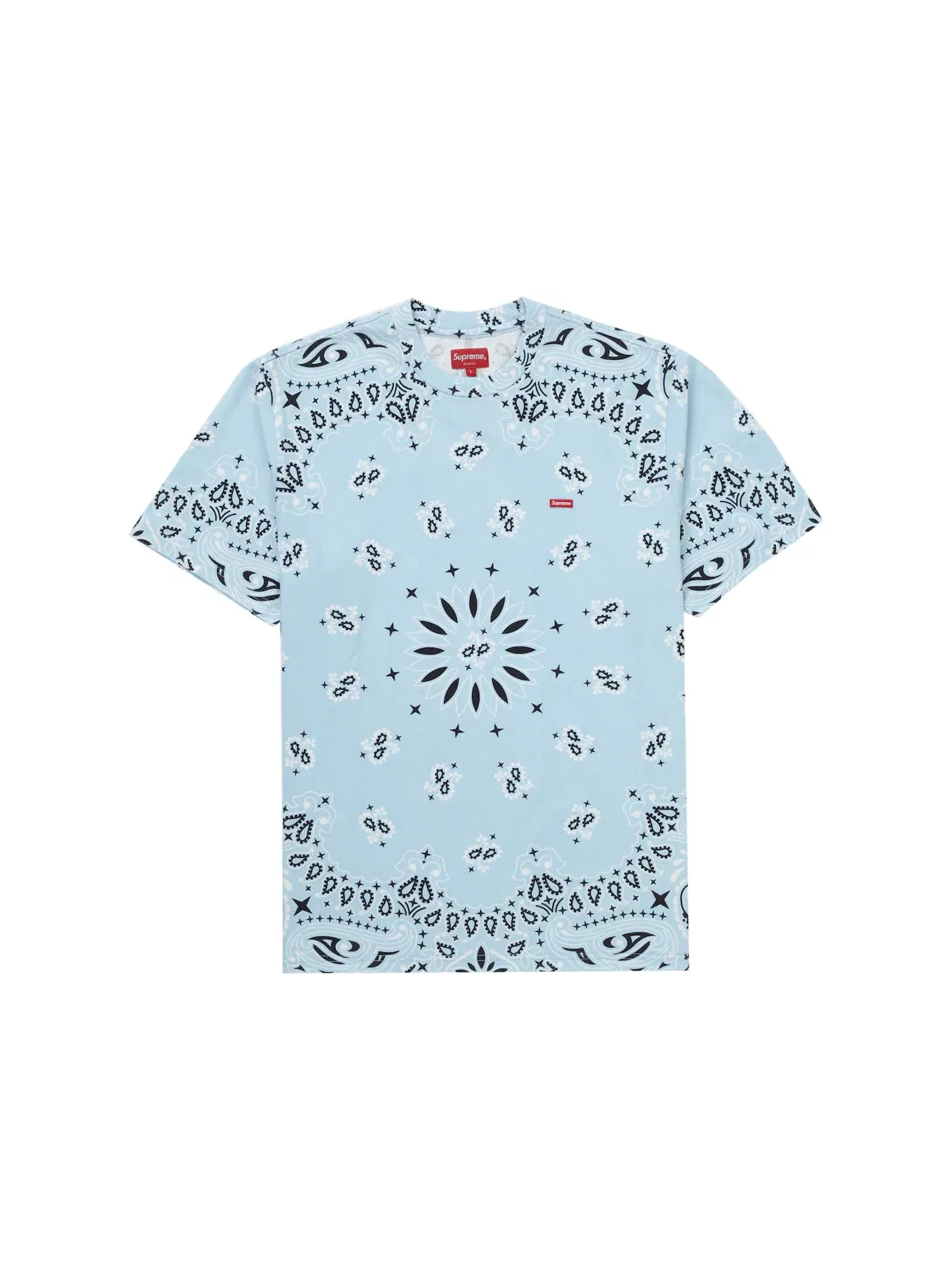 Мужская футболка Supreme Tee — изображение 1 из 1, светлый синий